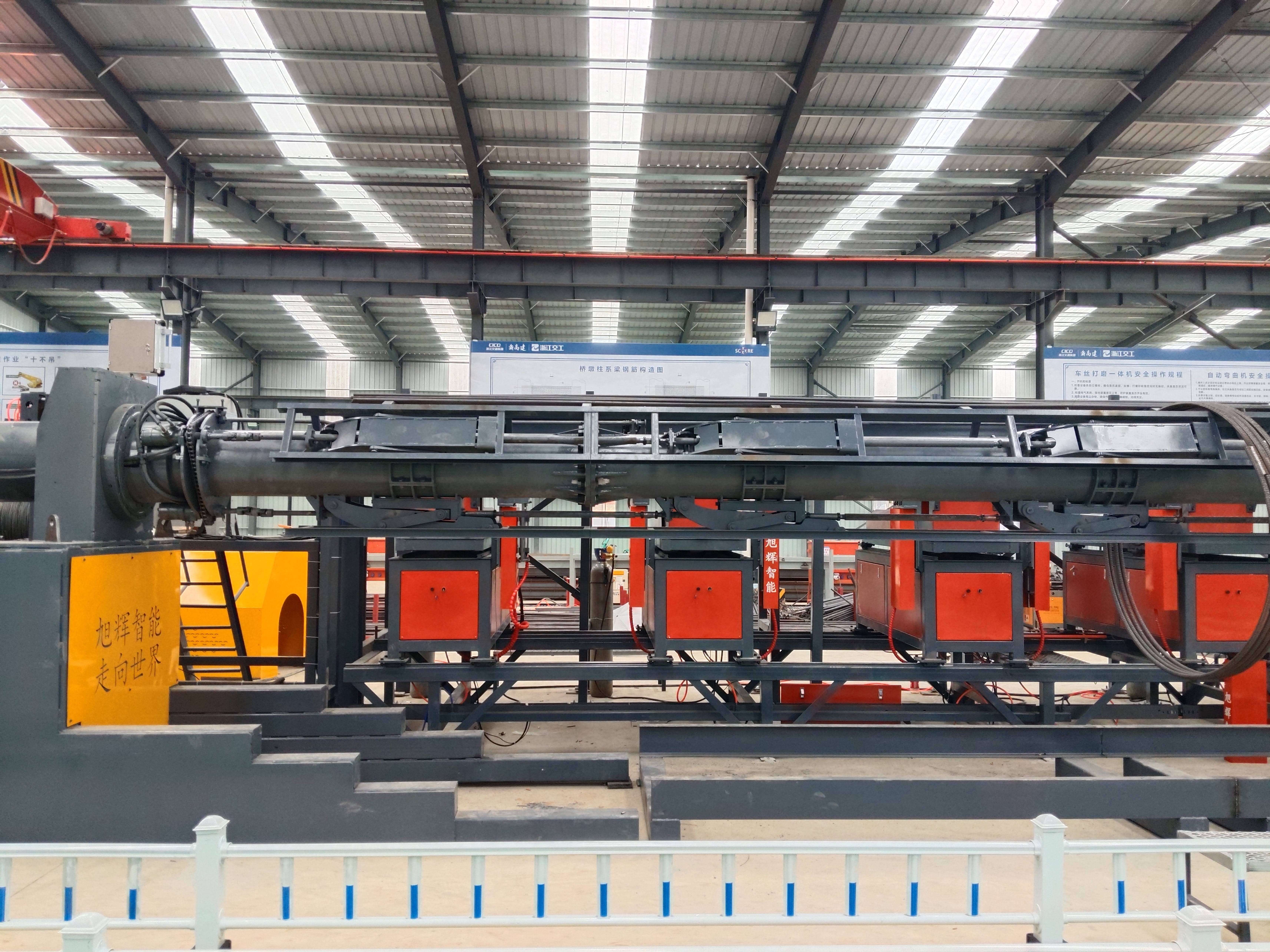 CNC steel reinforcement cage rolling machine application