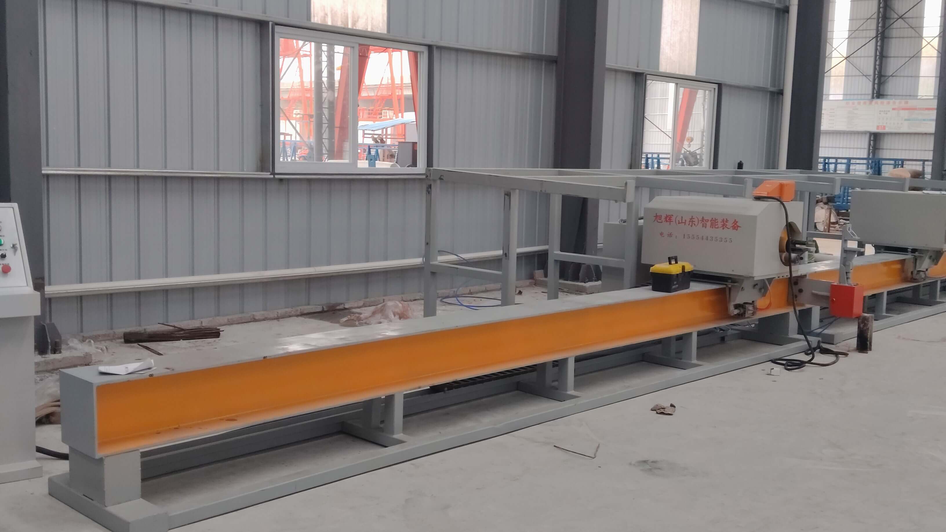 Smart CNC steel bar bending center in operation