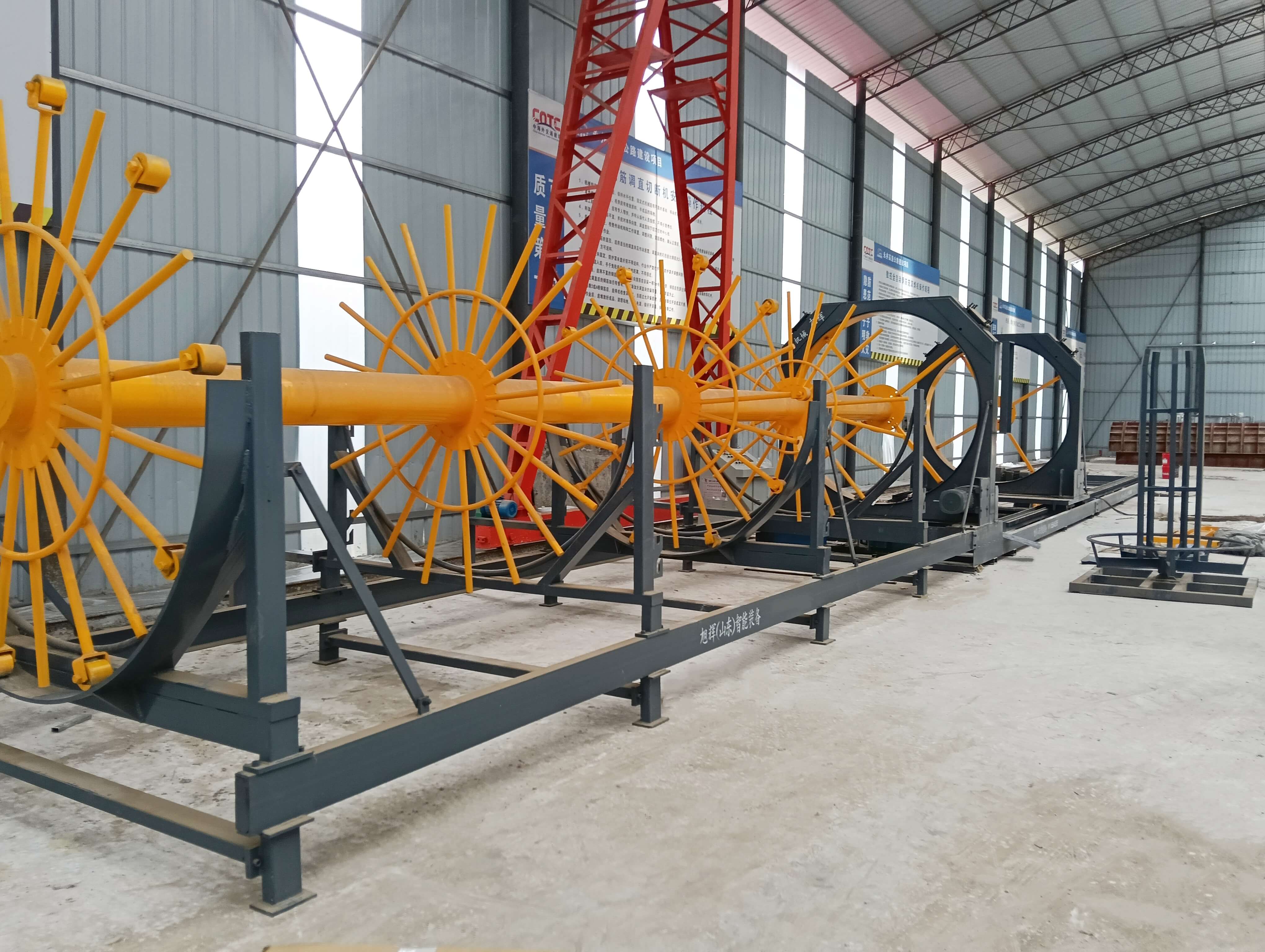 CNC steel cage welding machine in factory