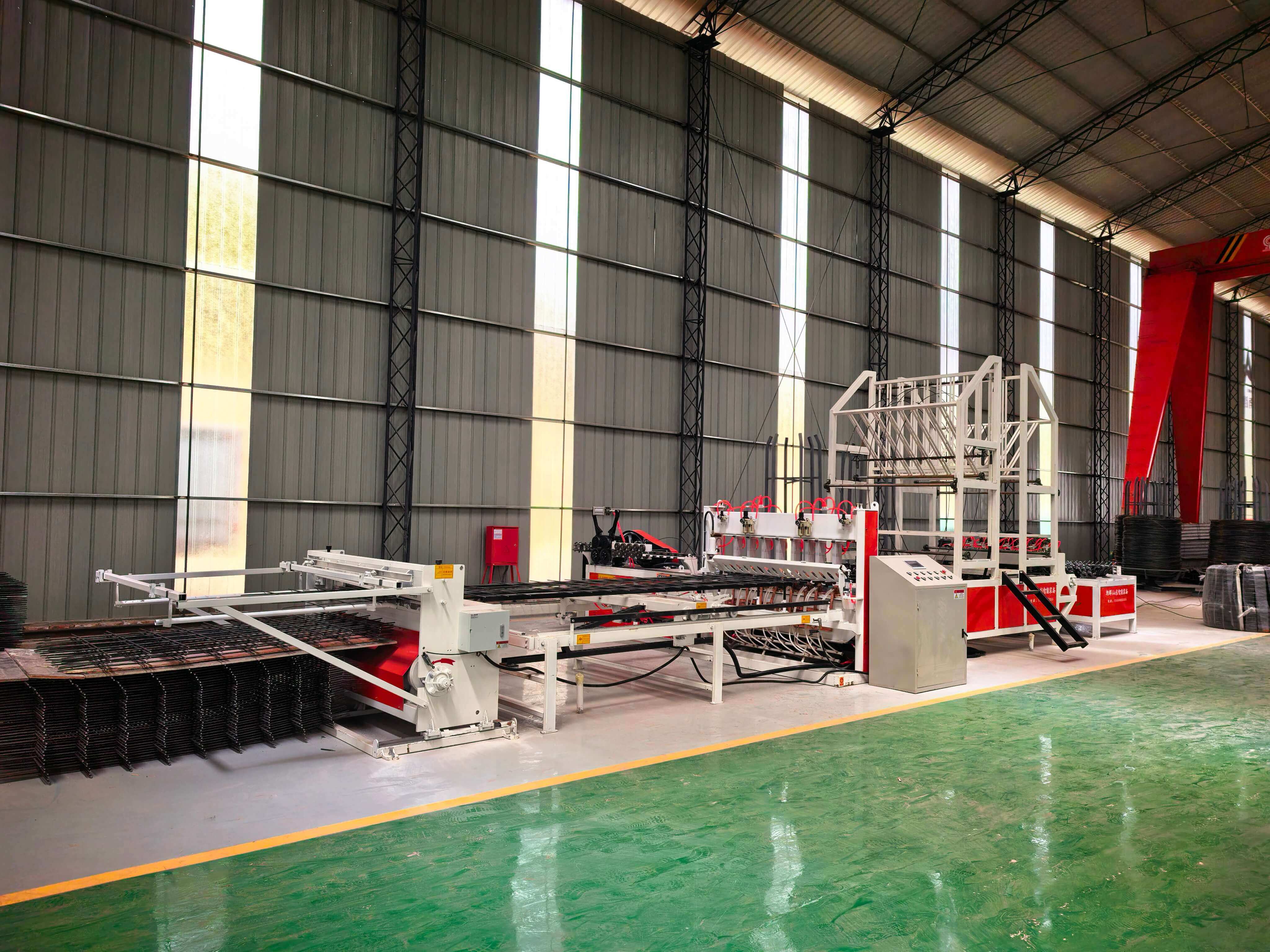 Control panel of automatic steel mesh welding machine