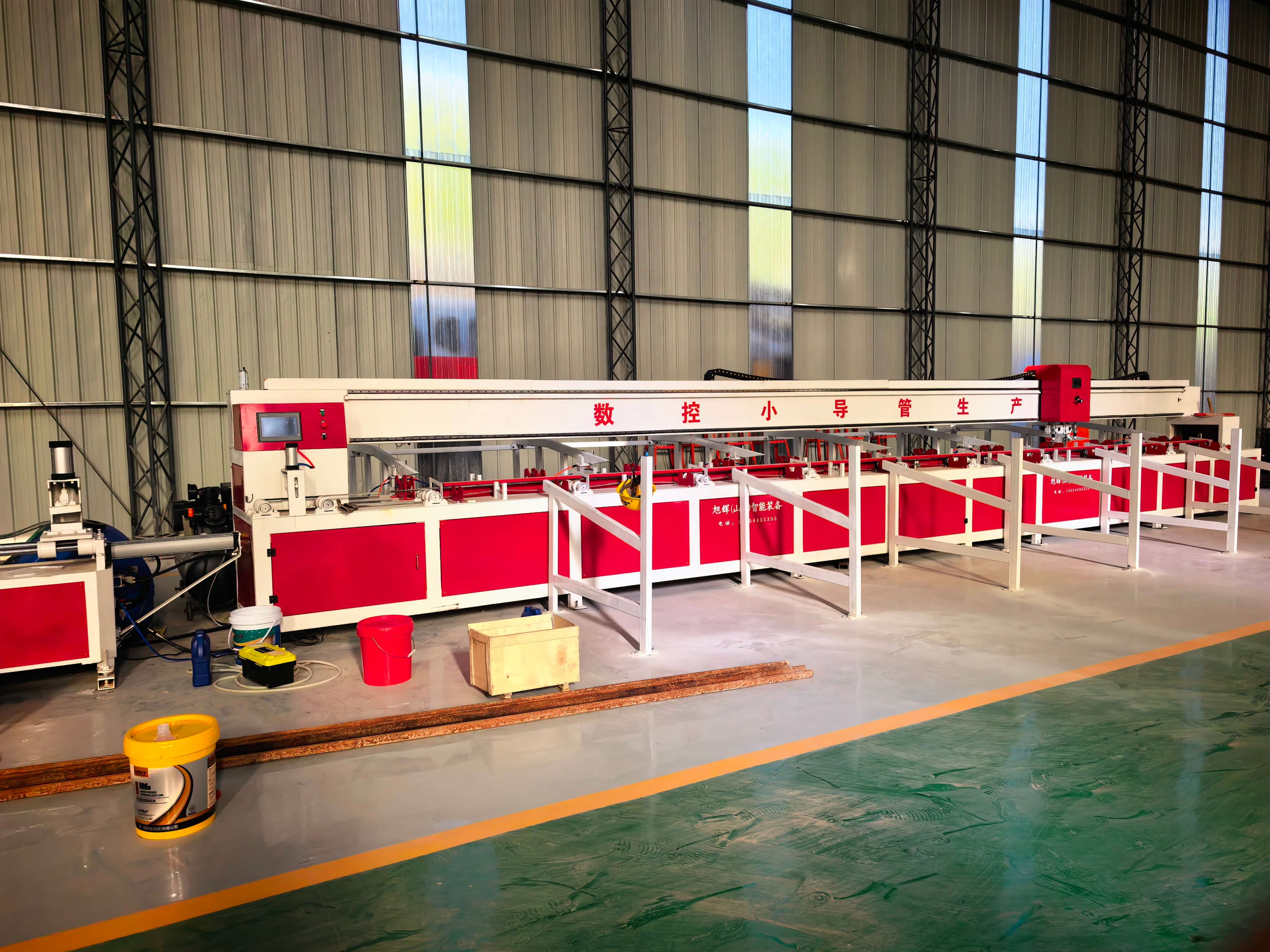 Numerical control small duct processing production line