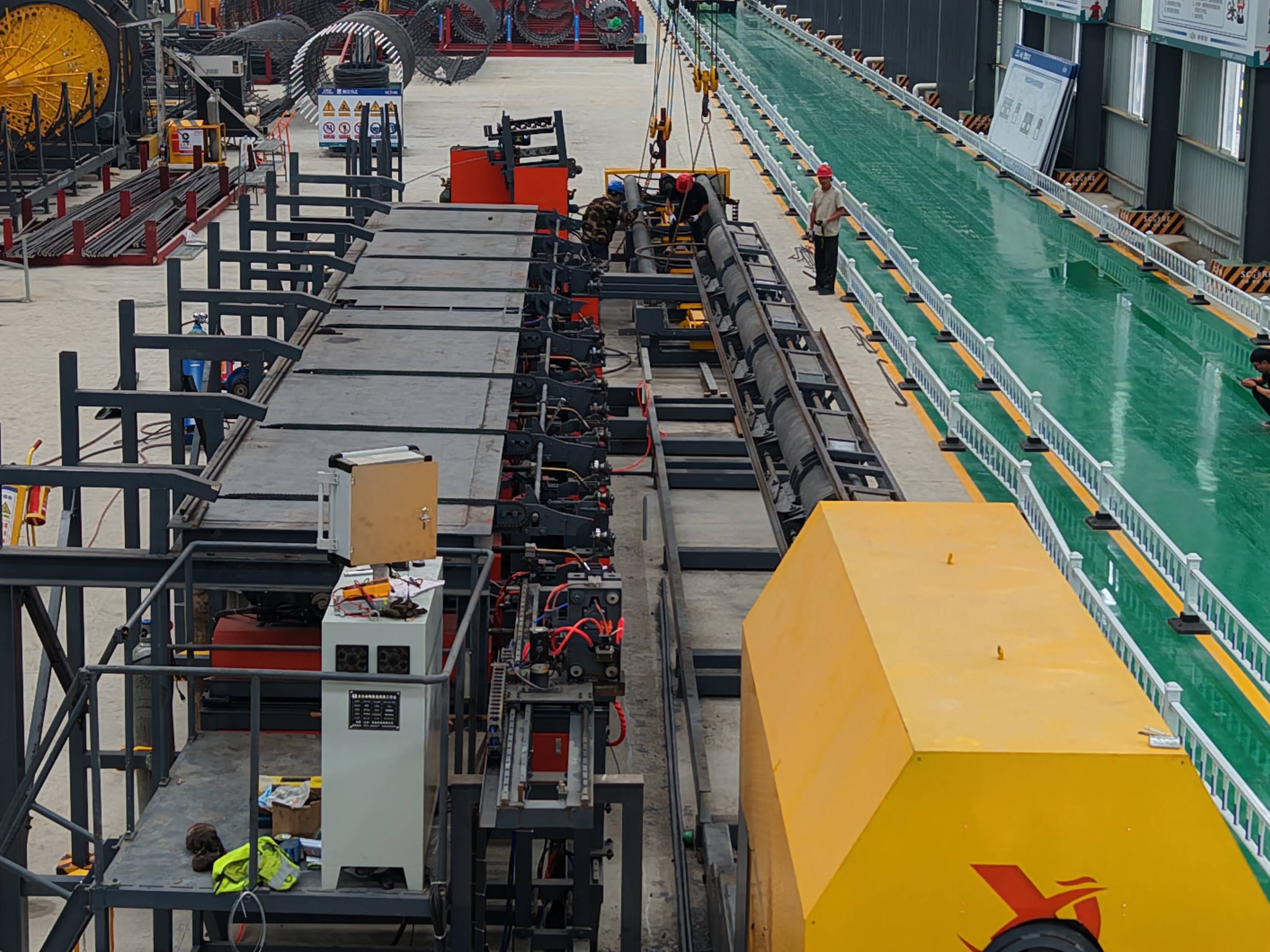 Steel cage workstation manufacturing facility