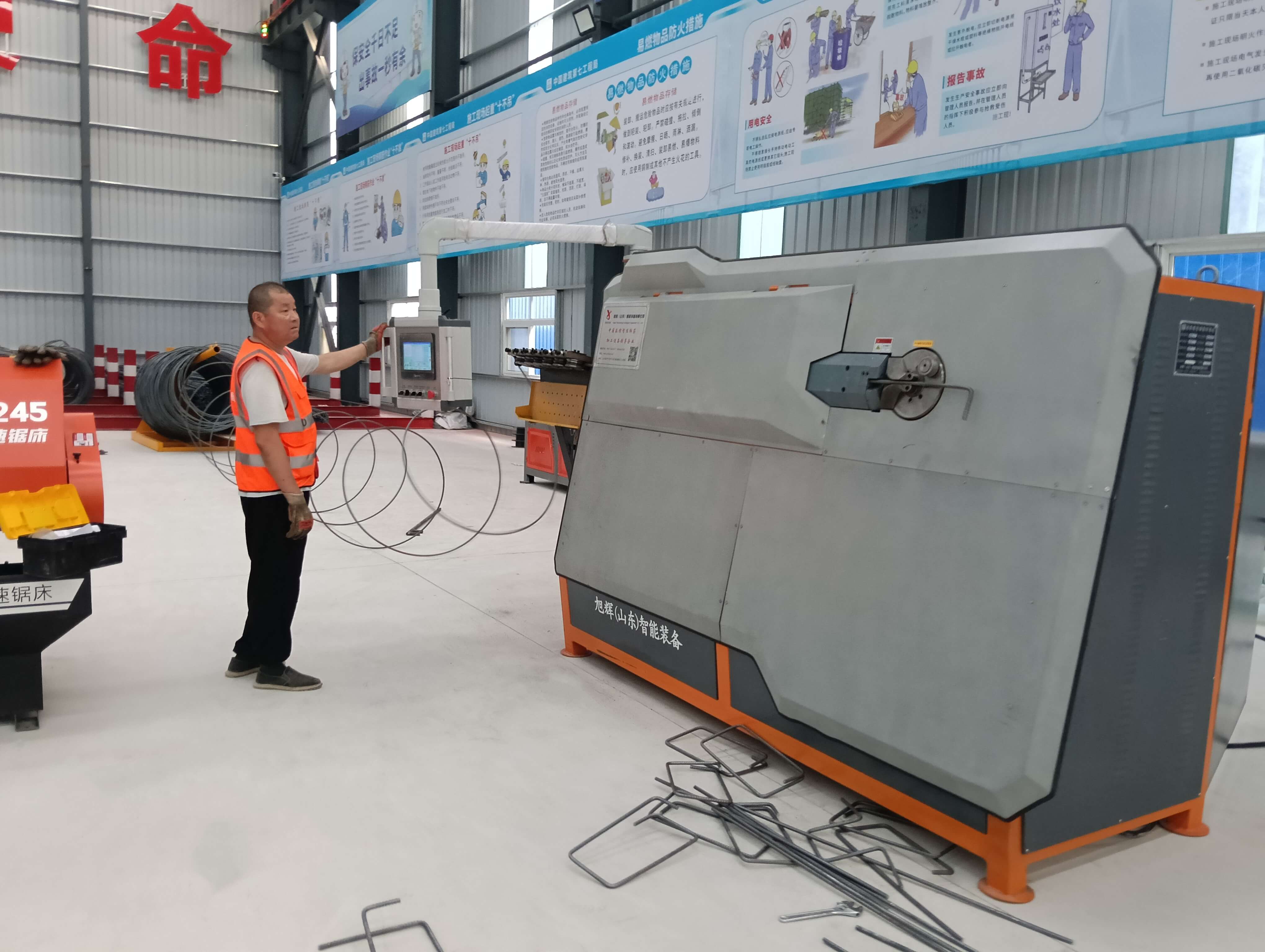Smart steel bar stirrup bender in international project