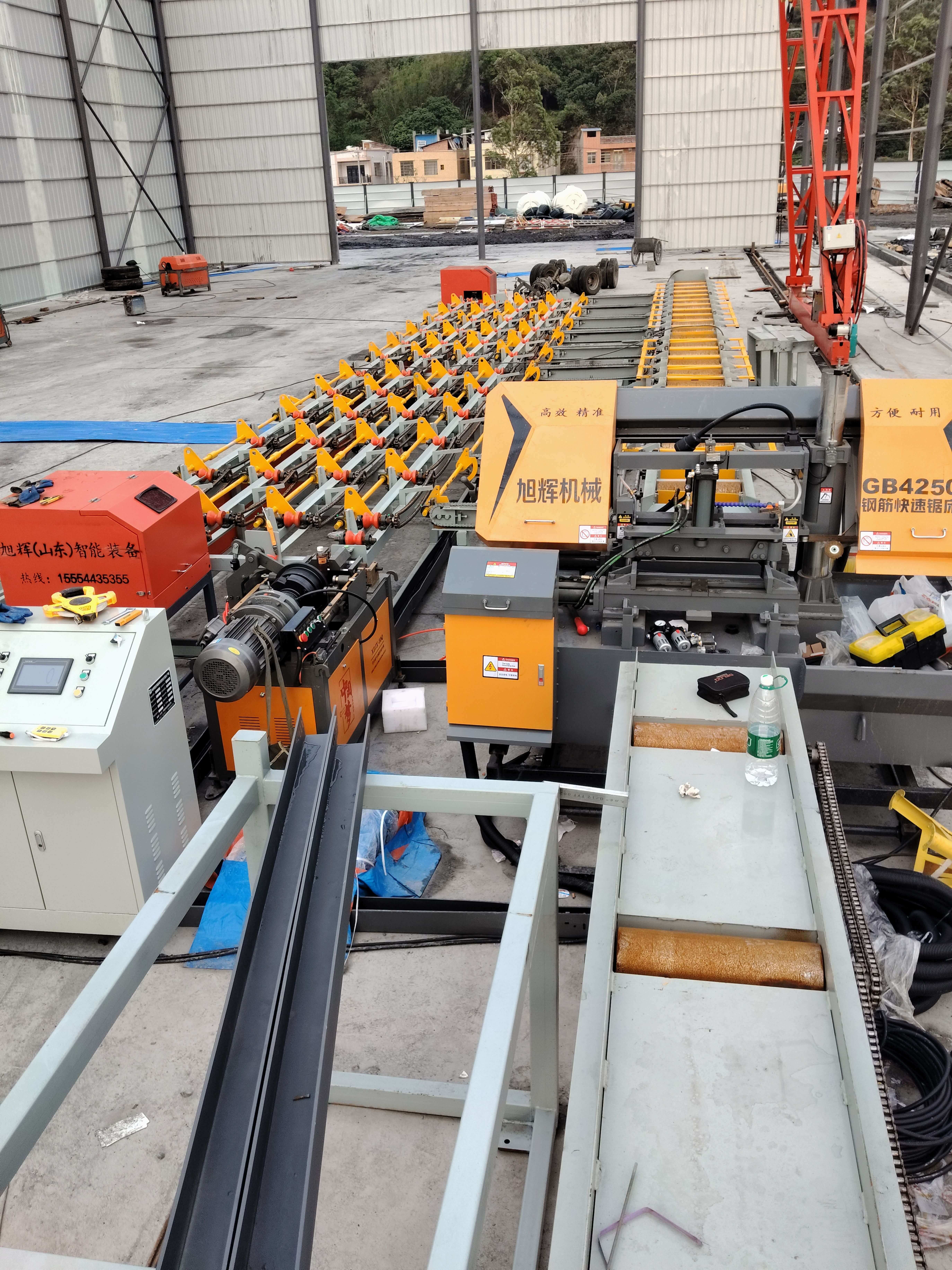 Steel bar sawing threading production line manufacturer