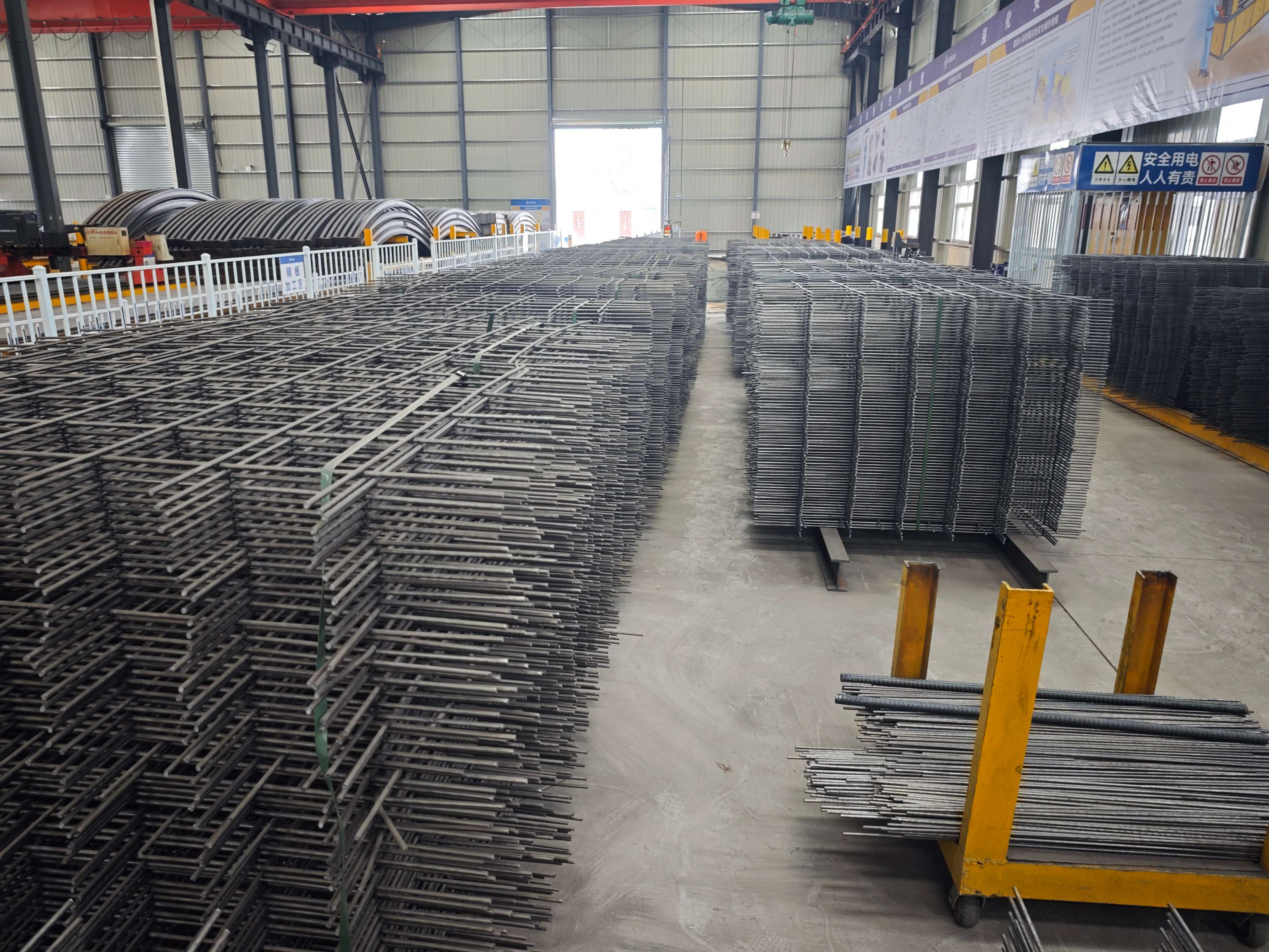 Rebar mesh welding machine operation