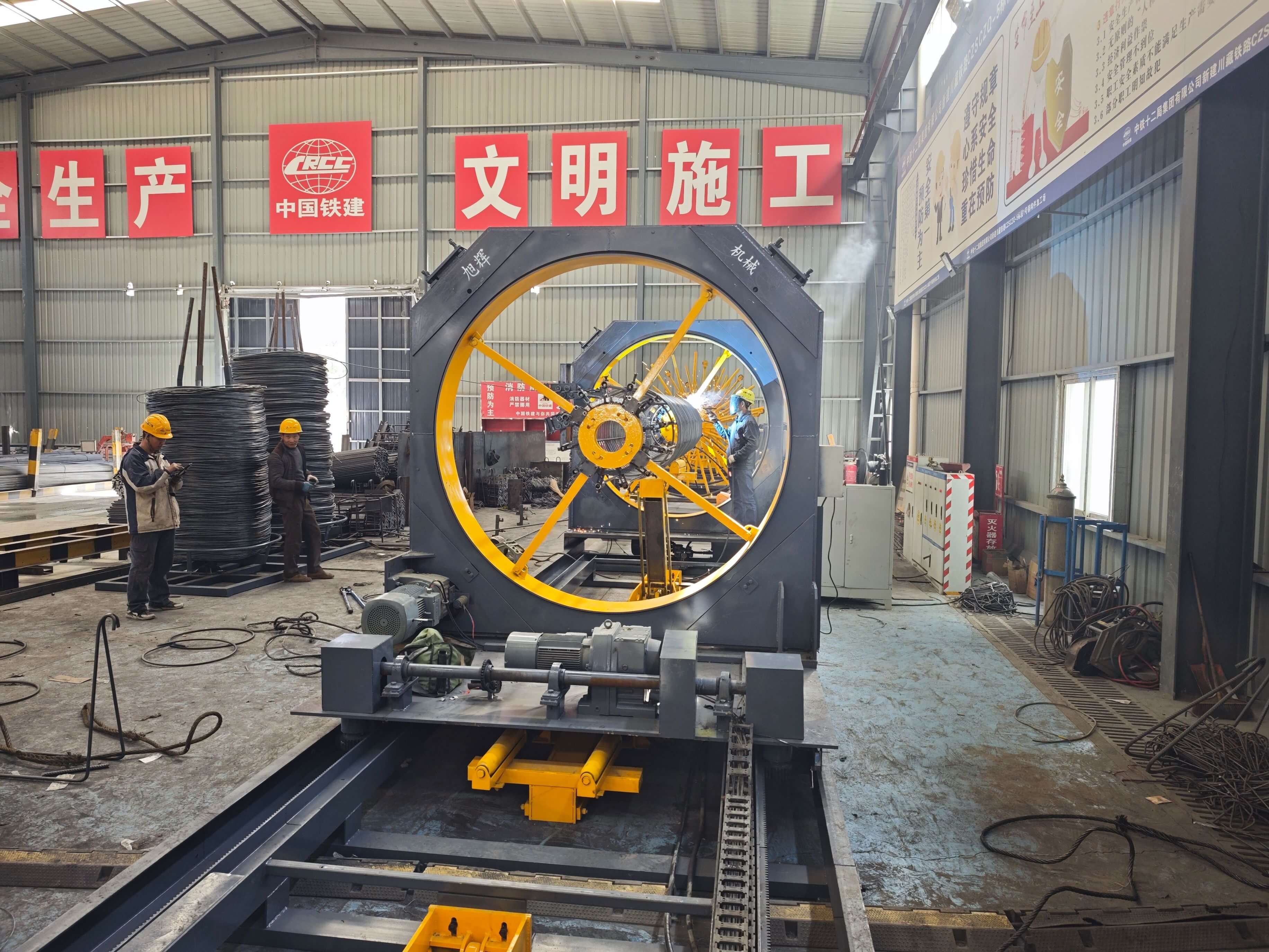 Steel cage rolling welder control panel
