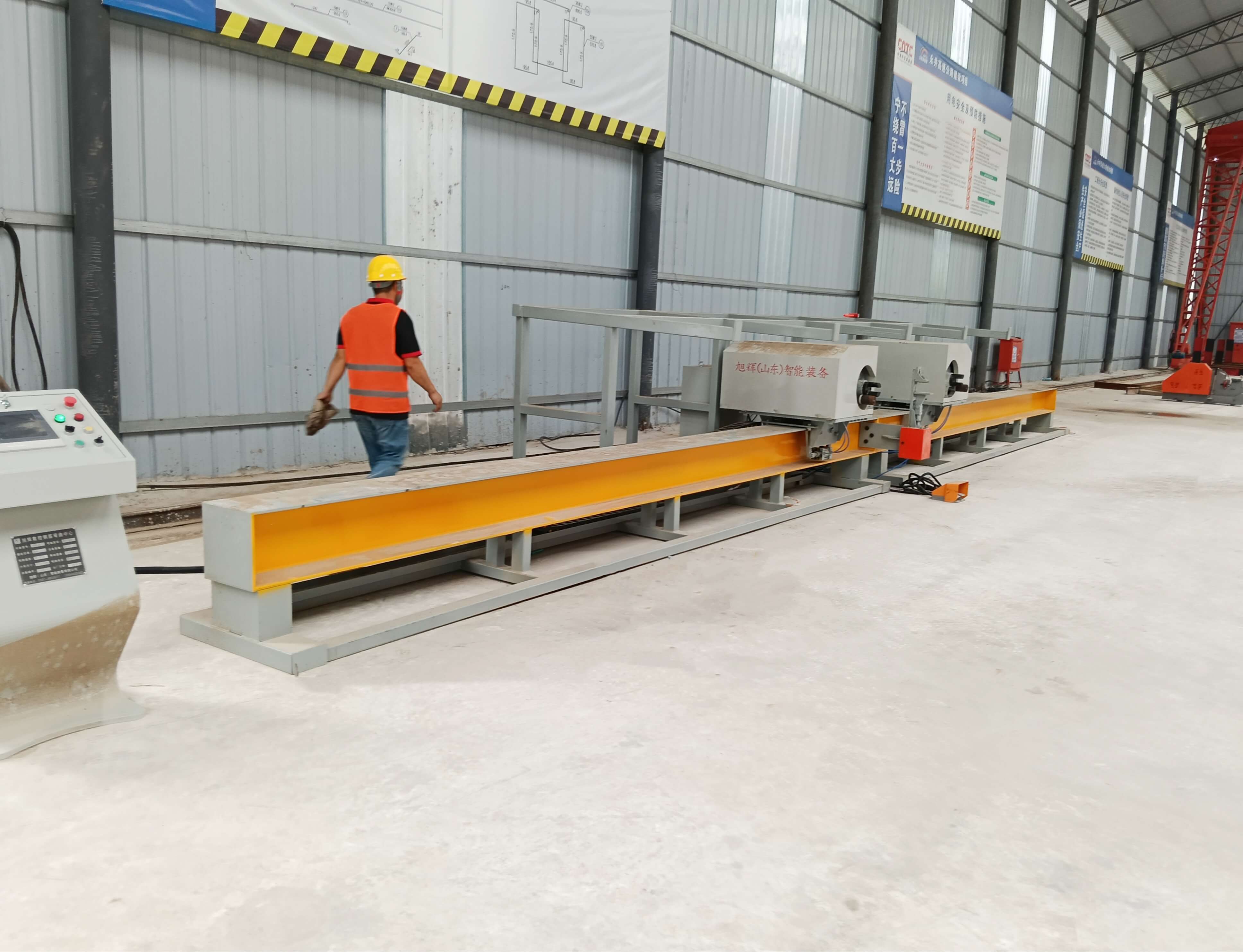 Intelligent CNC steel bar bending center in factory