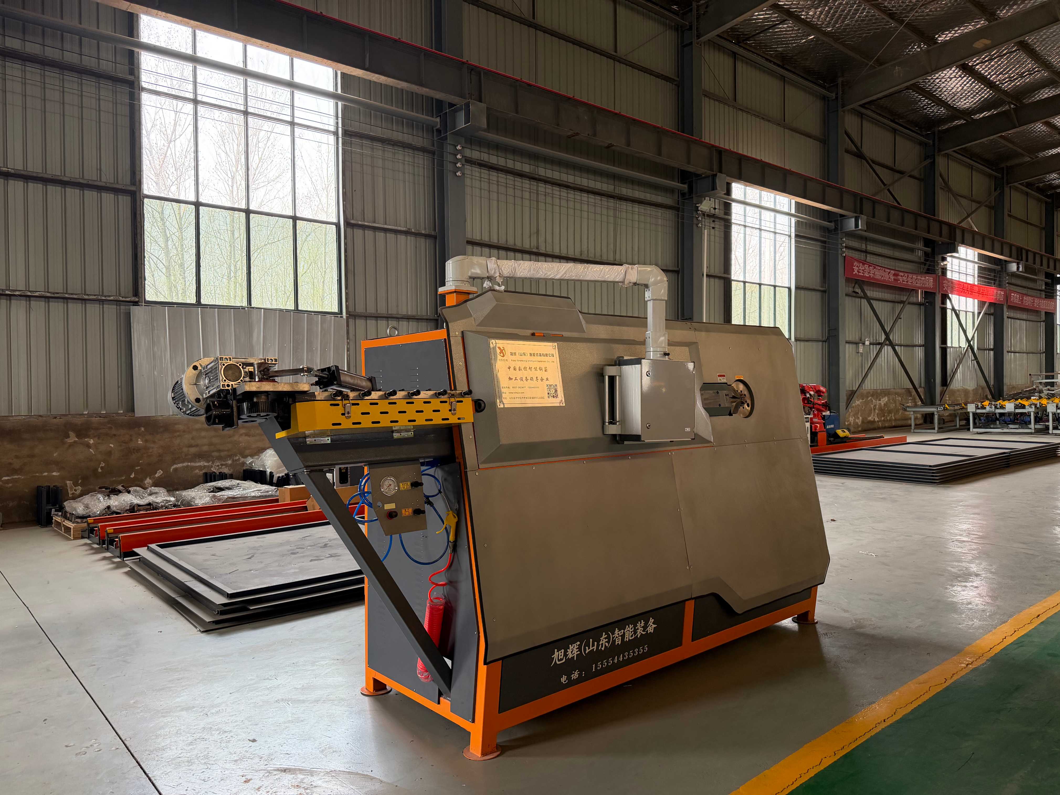 Rebar hoop forming machine manufacturing facility