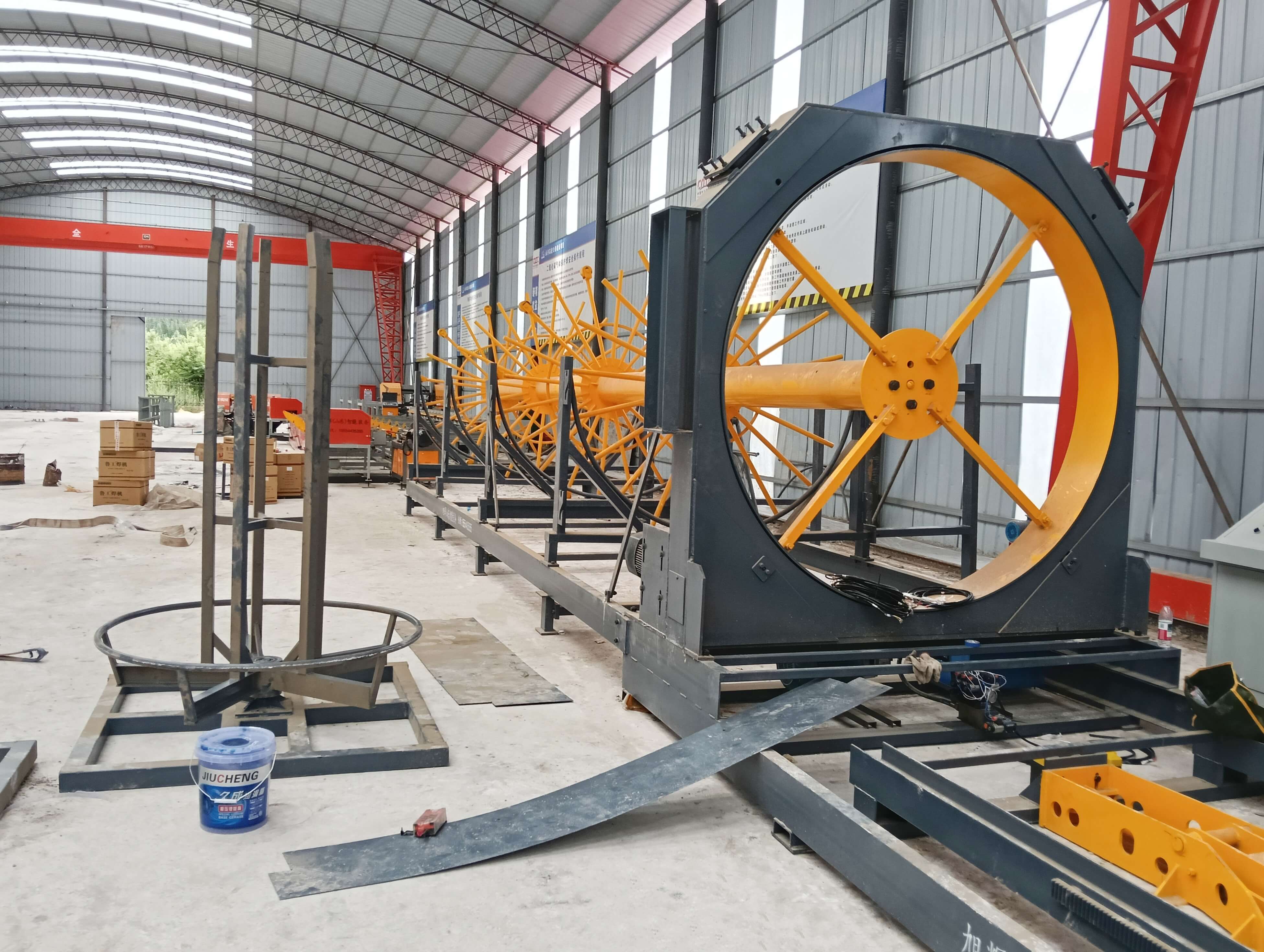 Automatic reinforcing cage welding machine