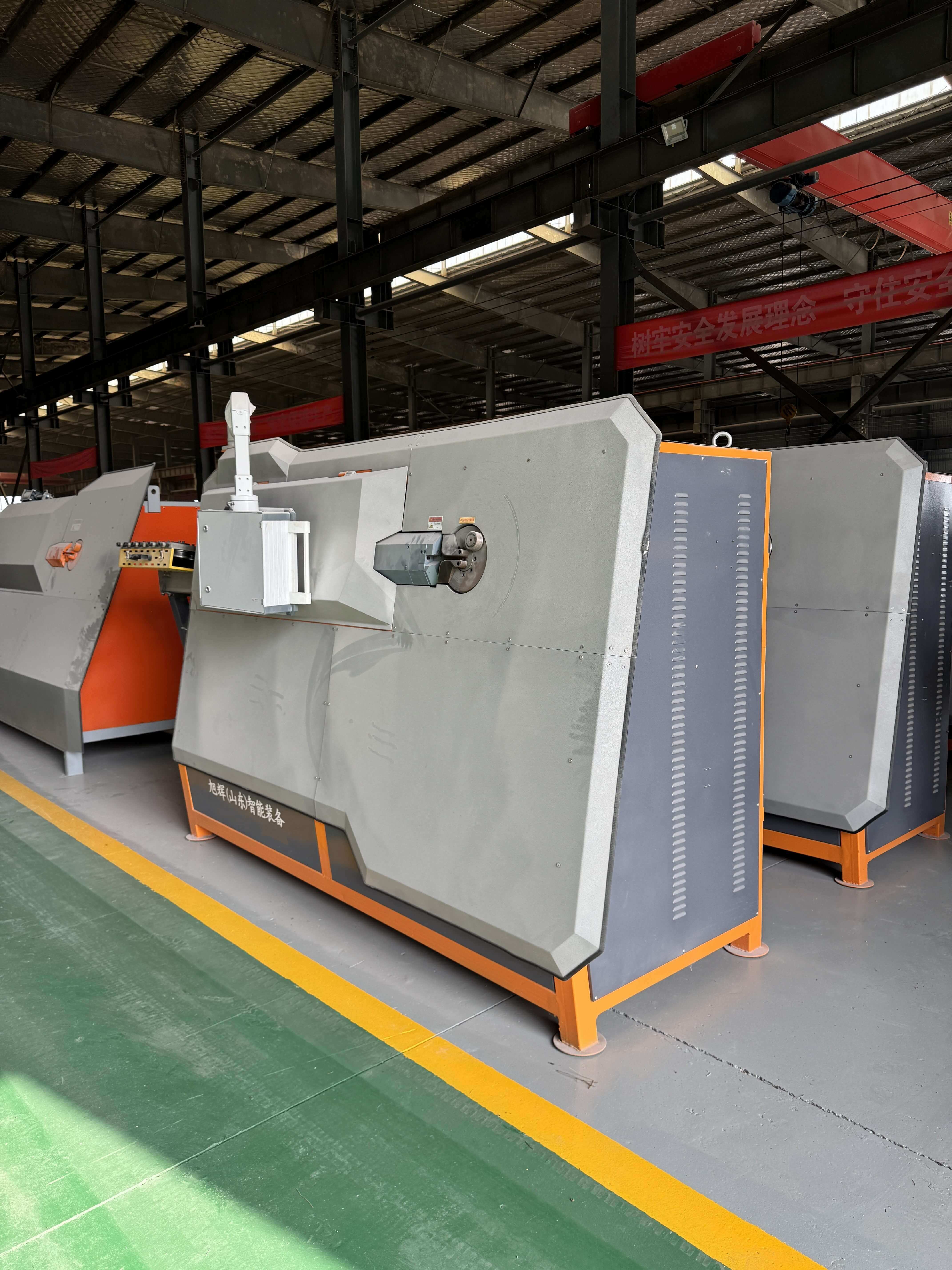 CNC steel bar processing equipment in factory