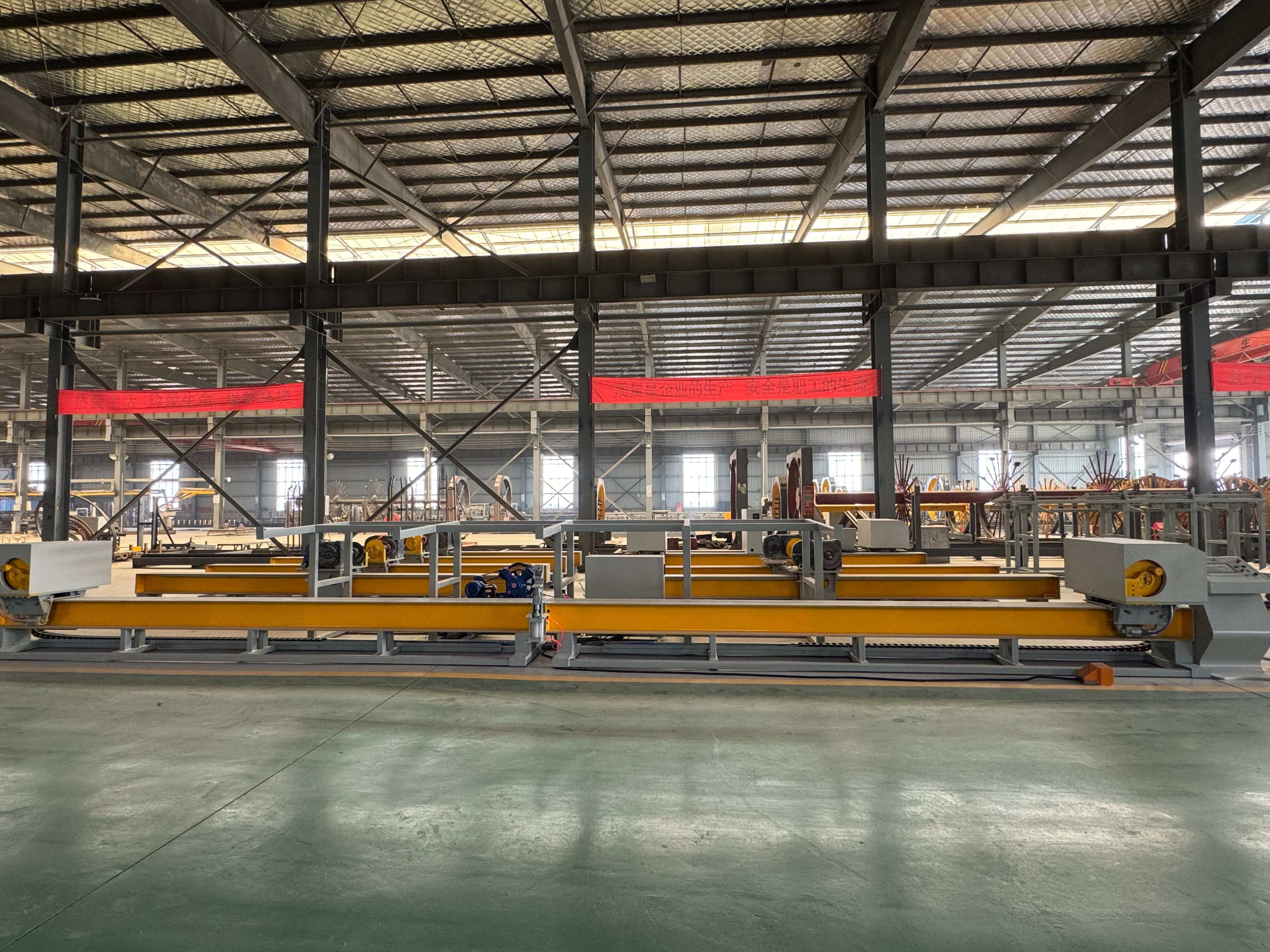 Rebar bending machine operation