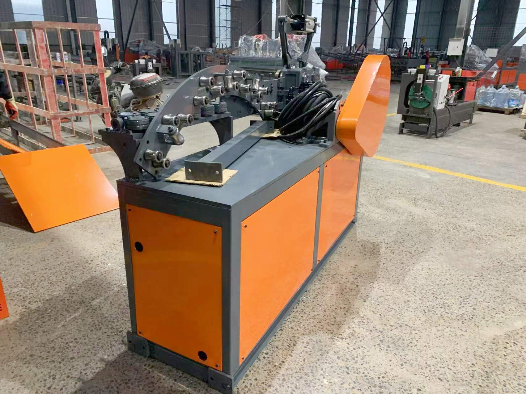 Smart steel mesh welding production line in factory