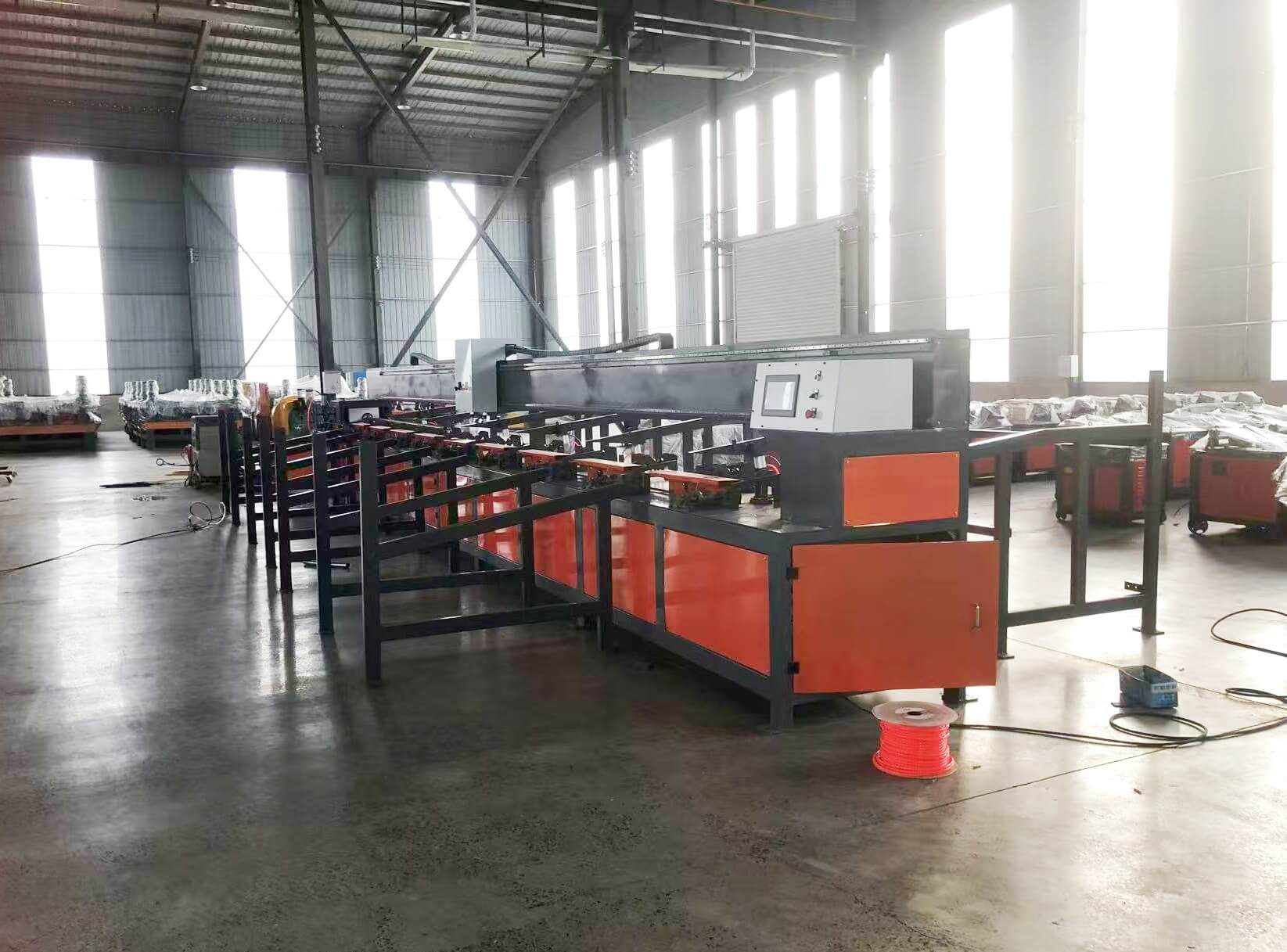 Tunnel pipe processing machinery in factory