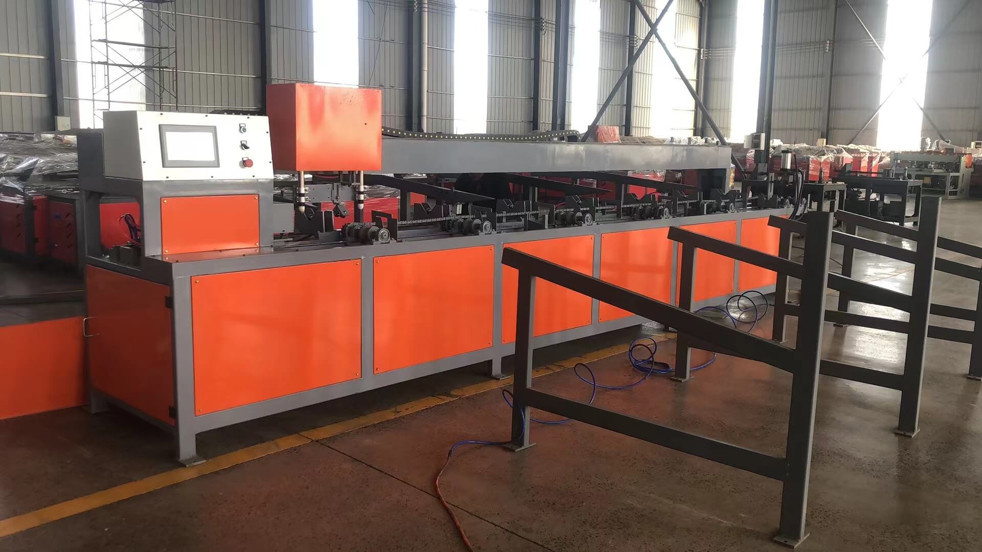 Intelligent control system for small duct production line