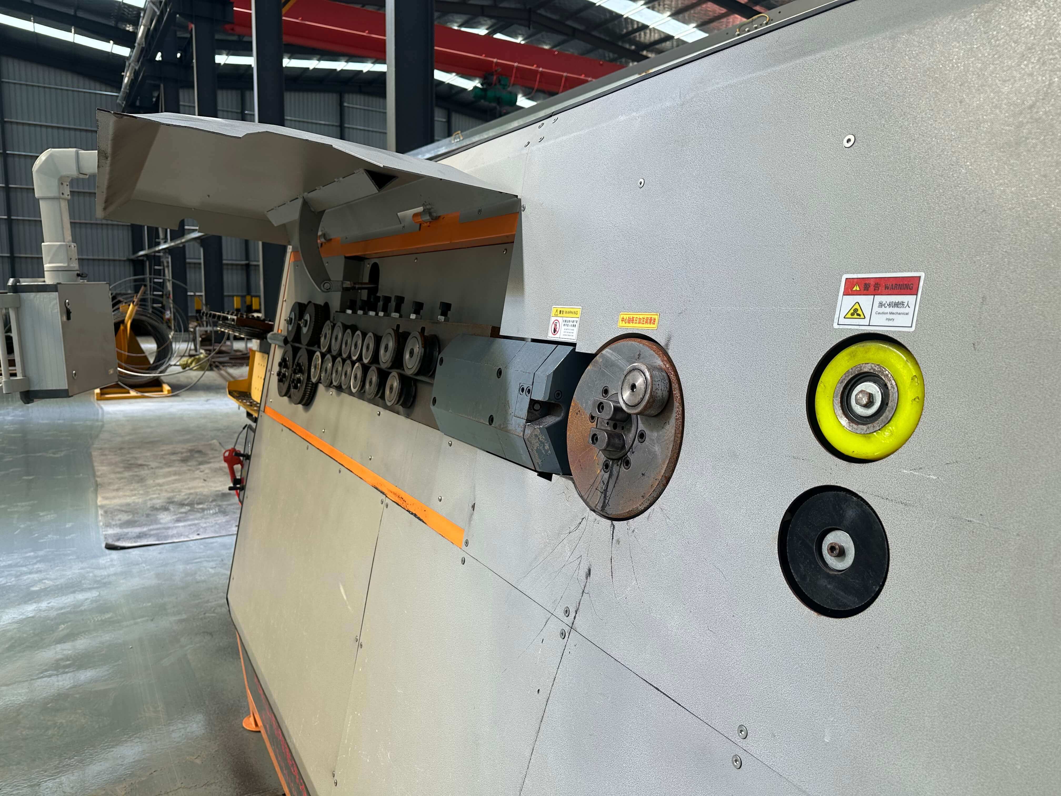 CNC steel bar stirrup bender operation demonstration