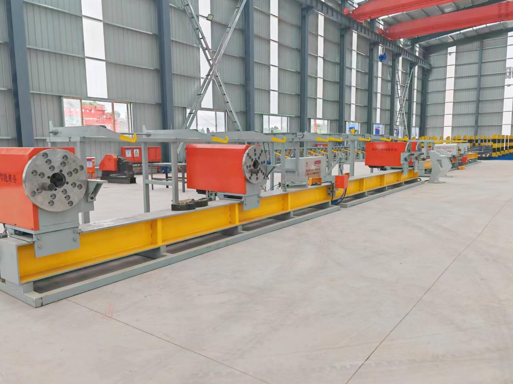 Smart Four-Head Rebar Bending Center in Operation