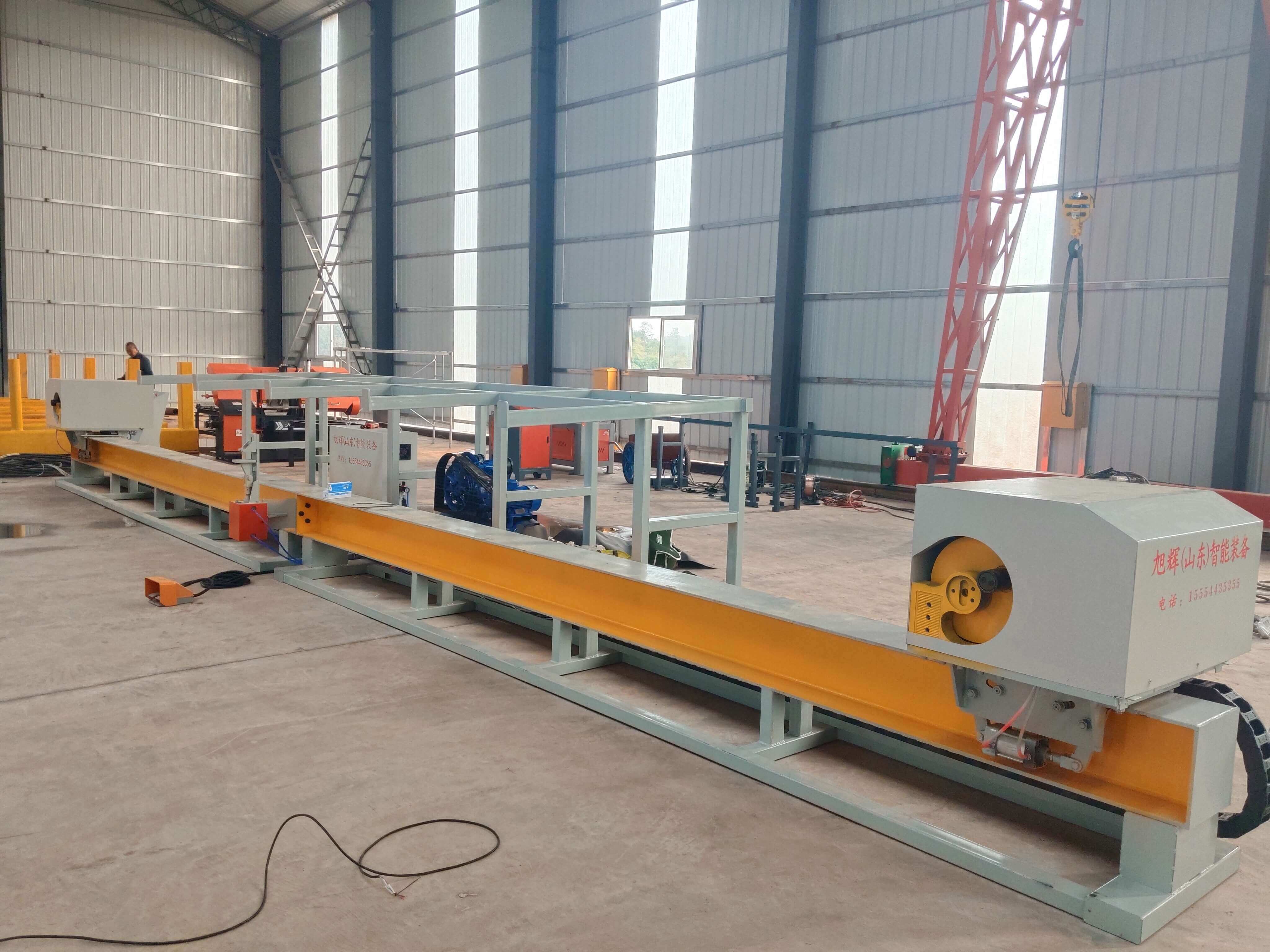 Smart CNC steel bar bending center in factory