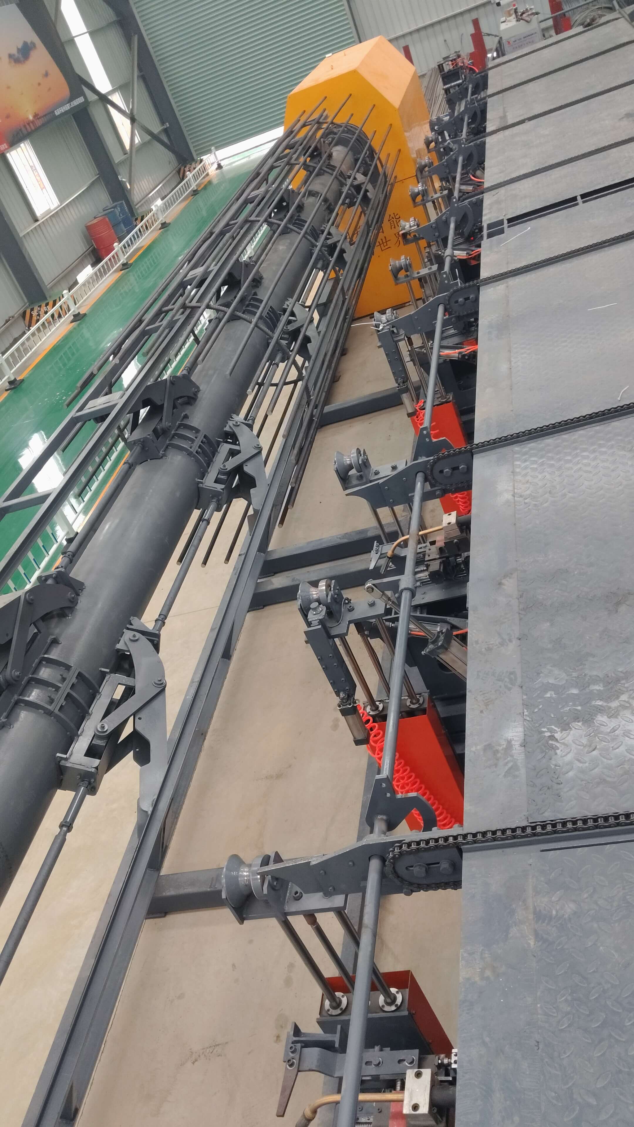 Steel reinforcement cage workstation manufacturing process