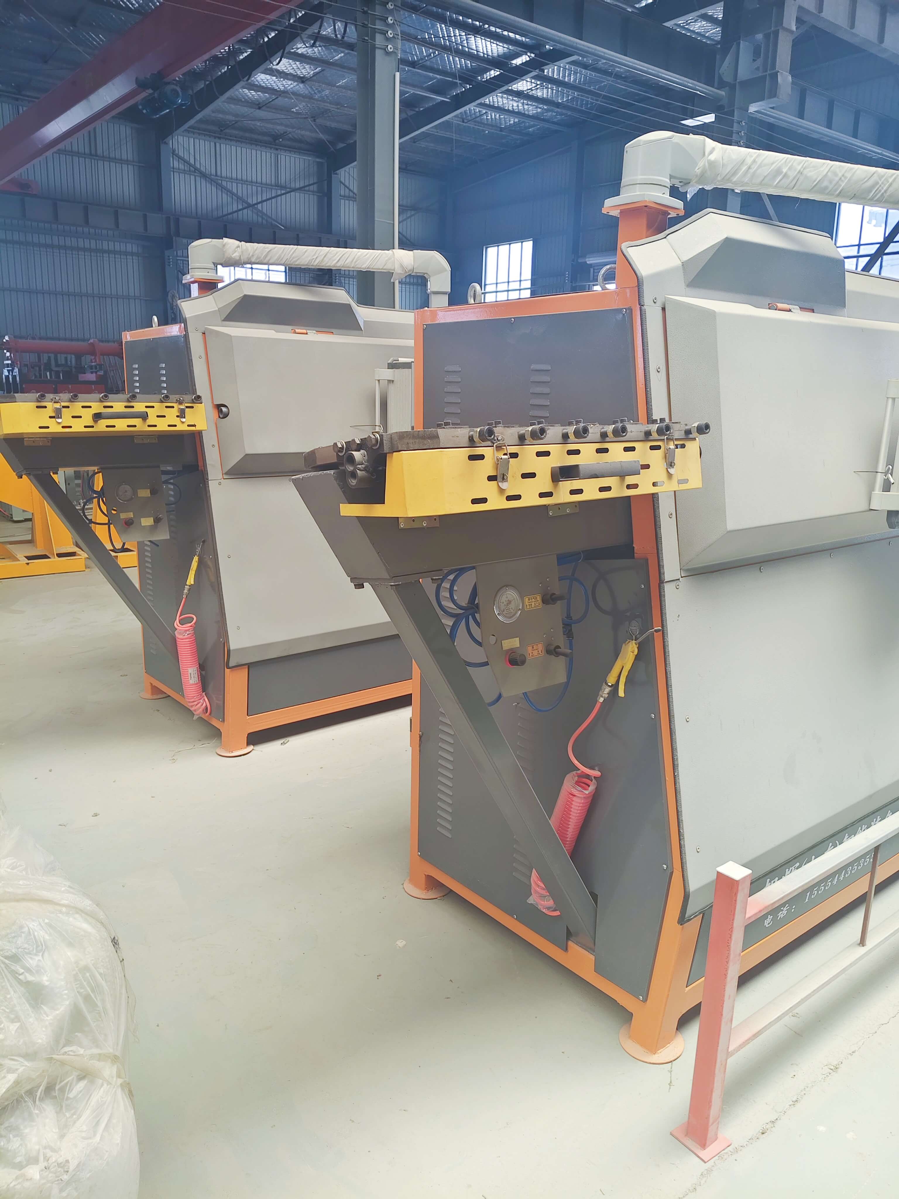 Fully automatic CNC steel bar stirrup bender in factory