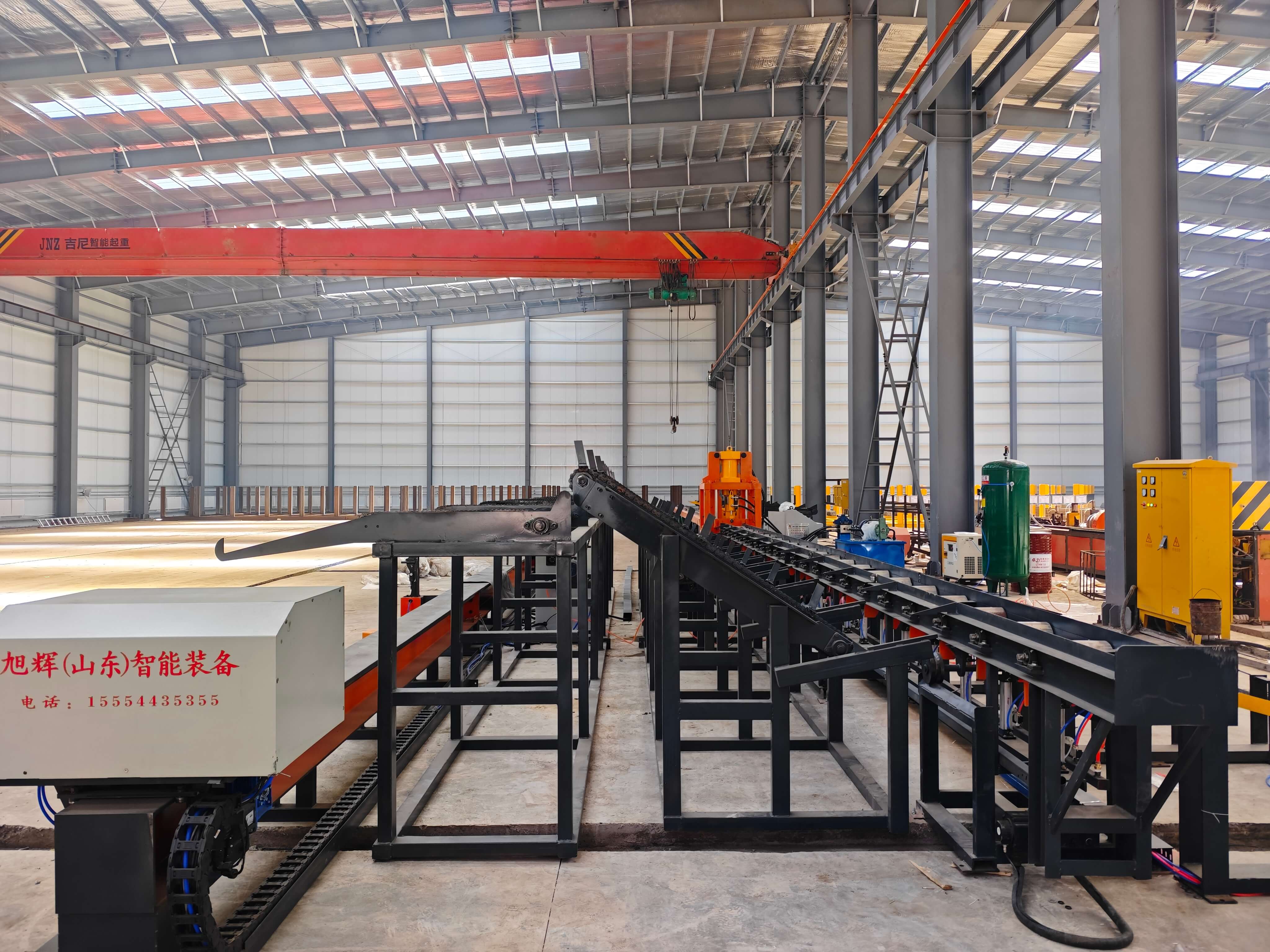 CNC rebar cutting and threading production line