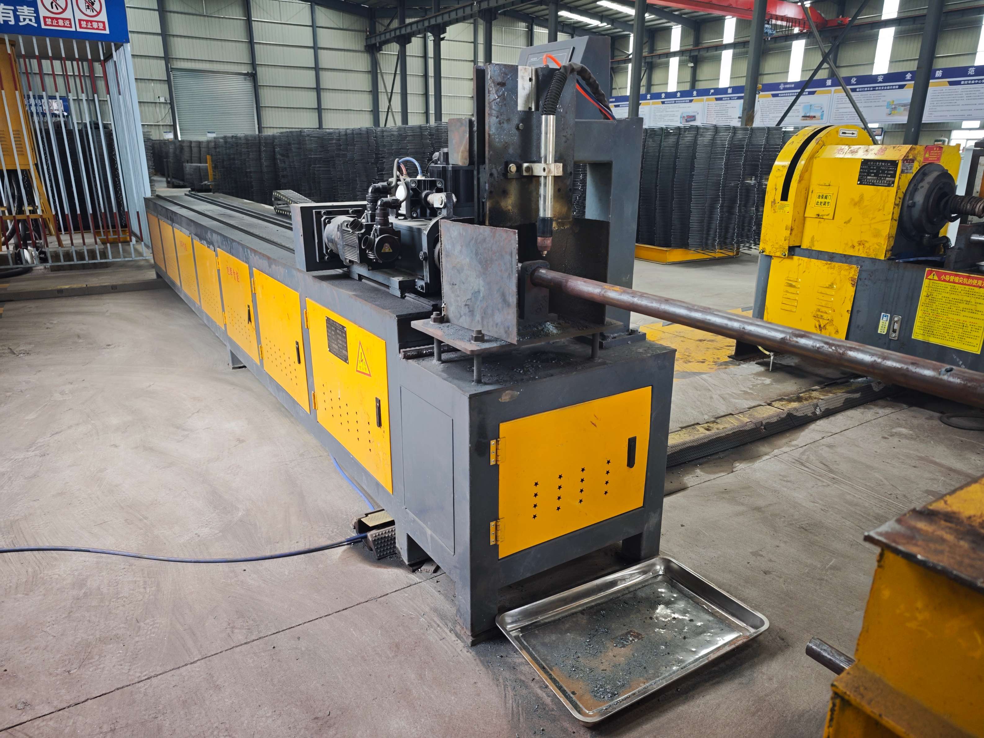 Components of automatic small duct production line