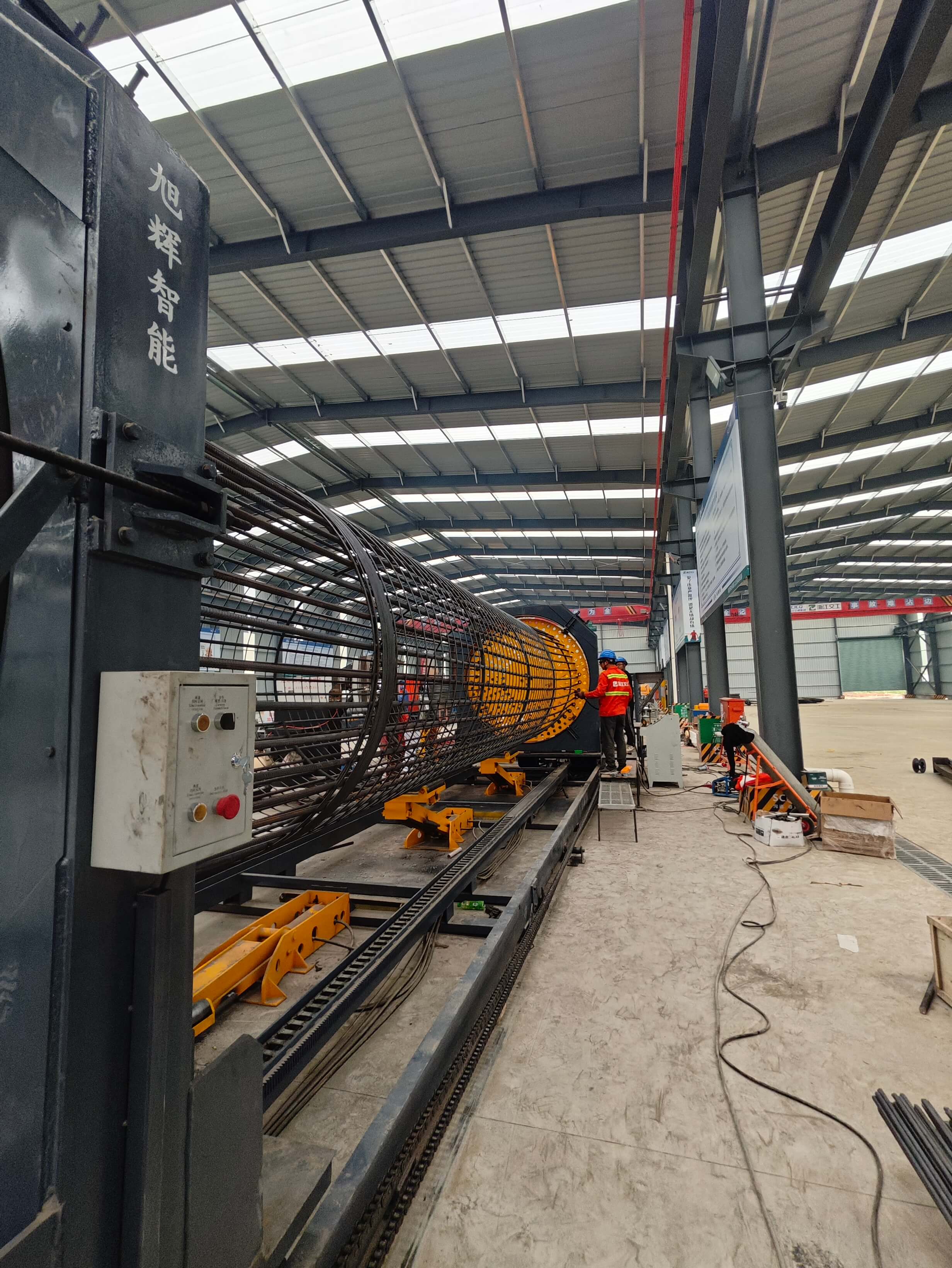 Automated steel bar processing equipment