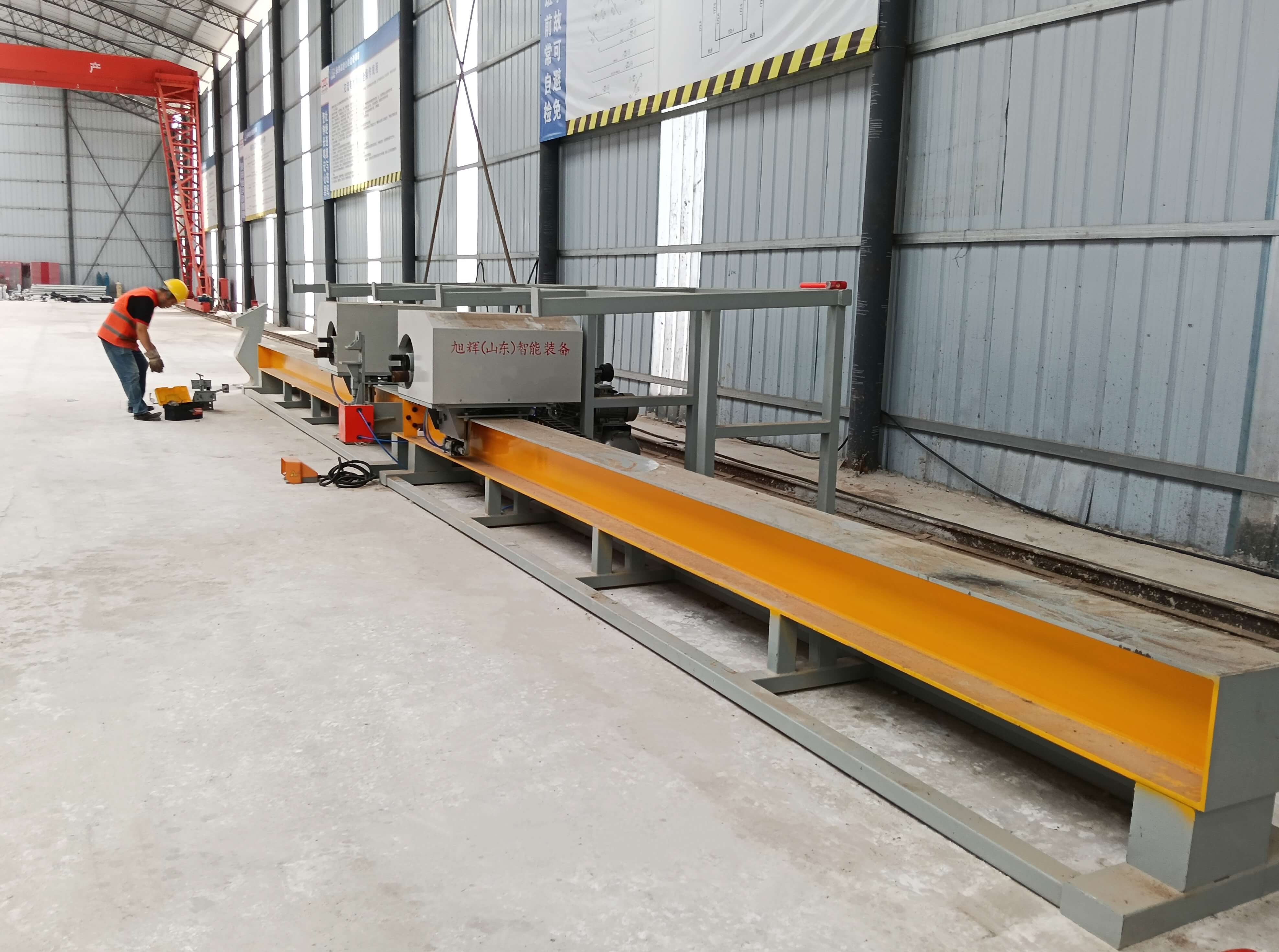 Smart CNC steel bar bending center in factory