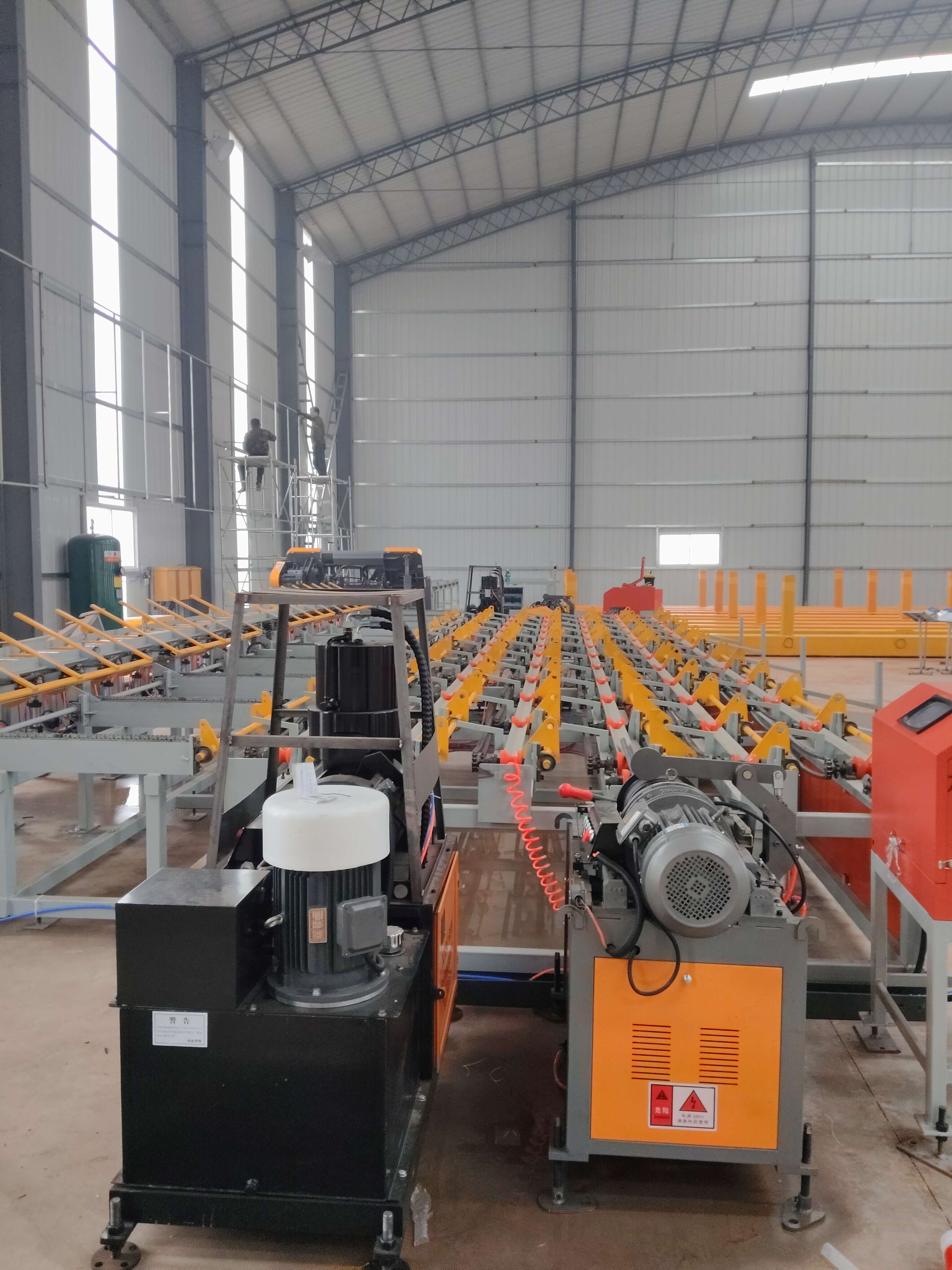 Rebar cage forming equipment in factory