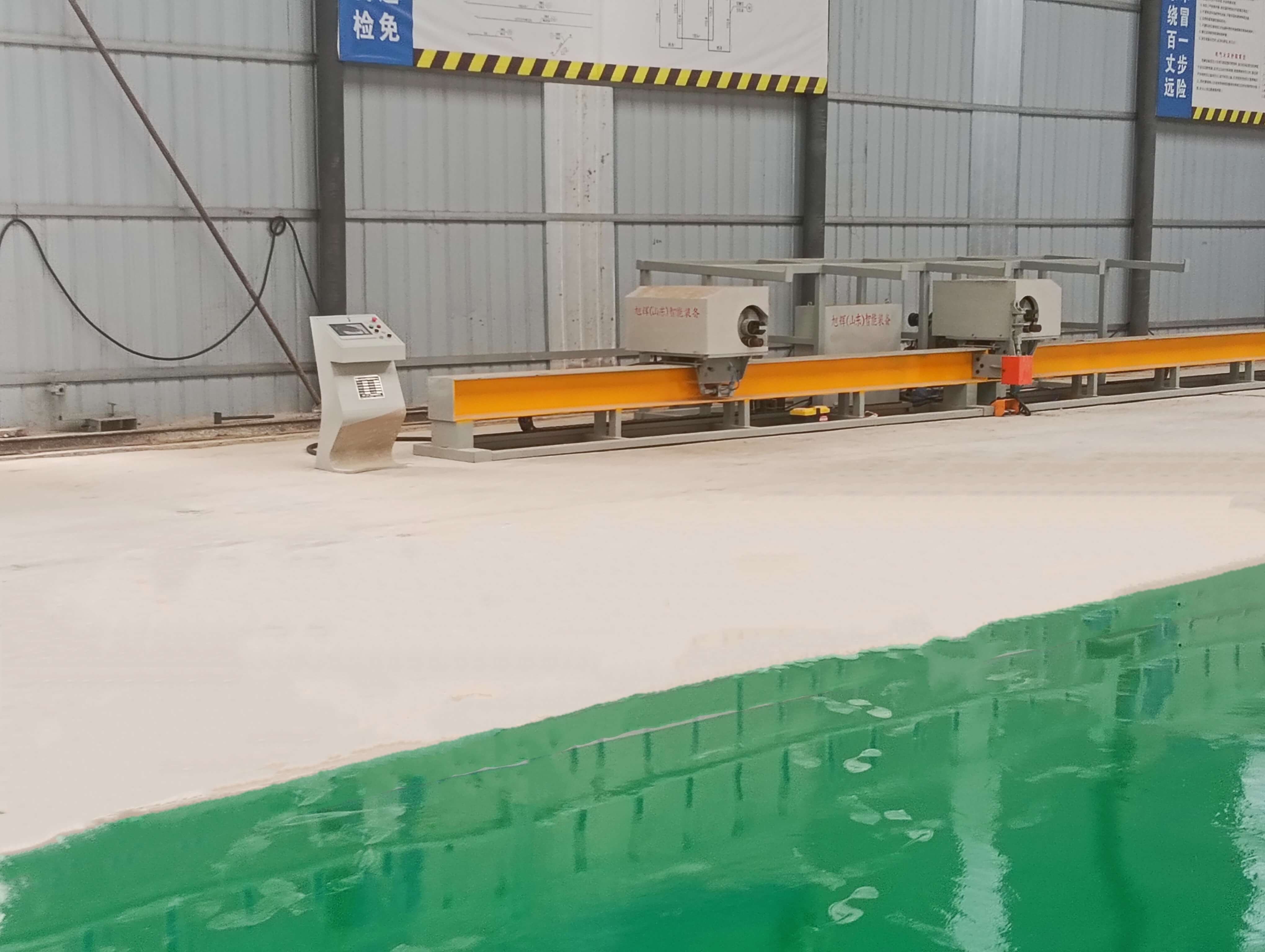 Smart CNC steel bar bending center in factory