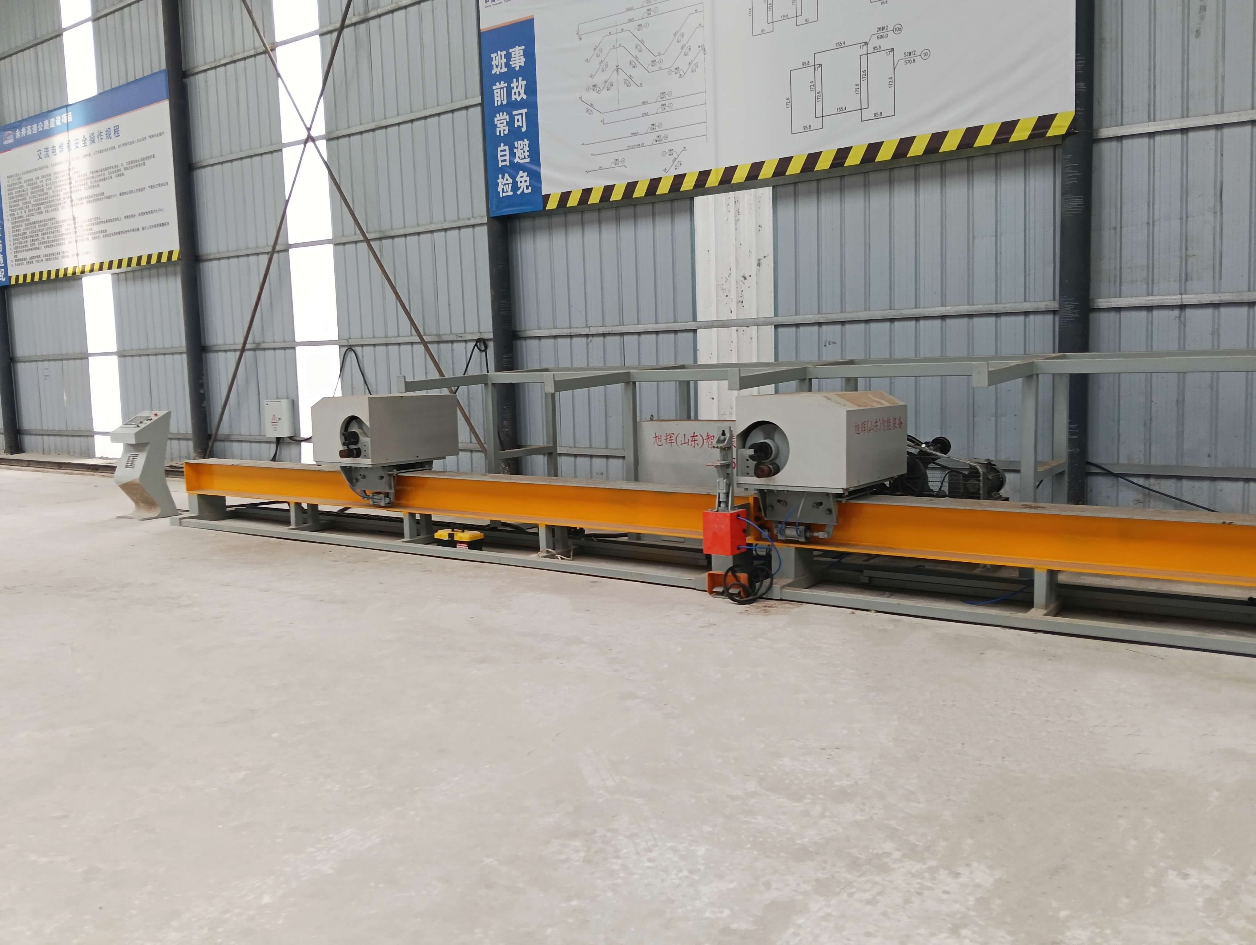 CNC steel bar processing equipment in factory