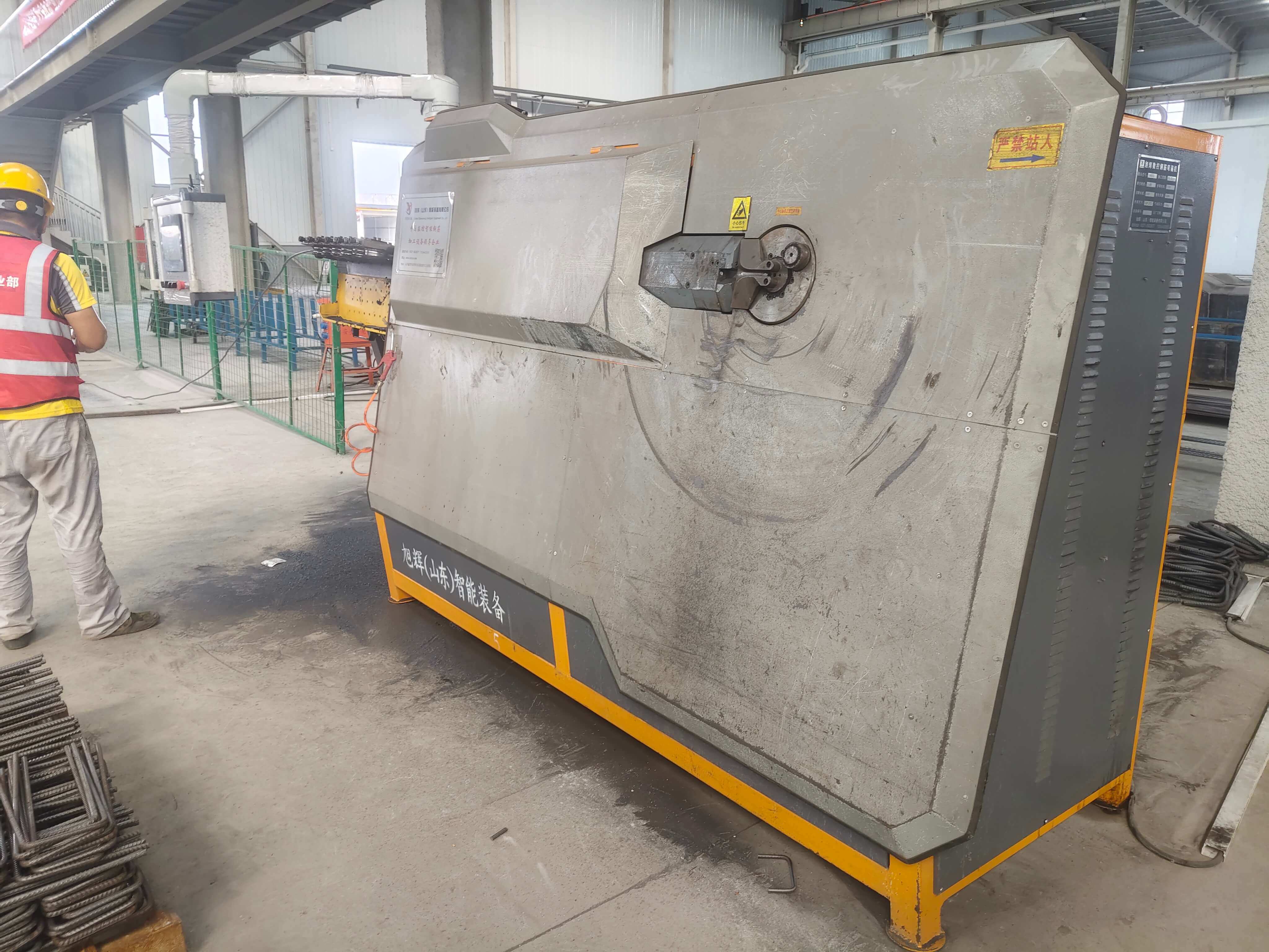 CNC rebar bending center in operation