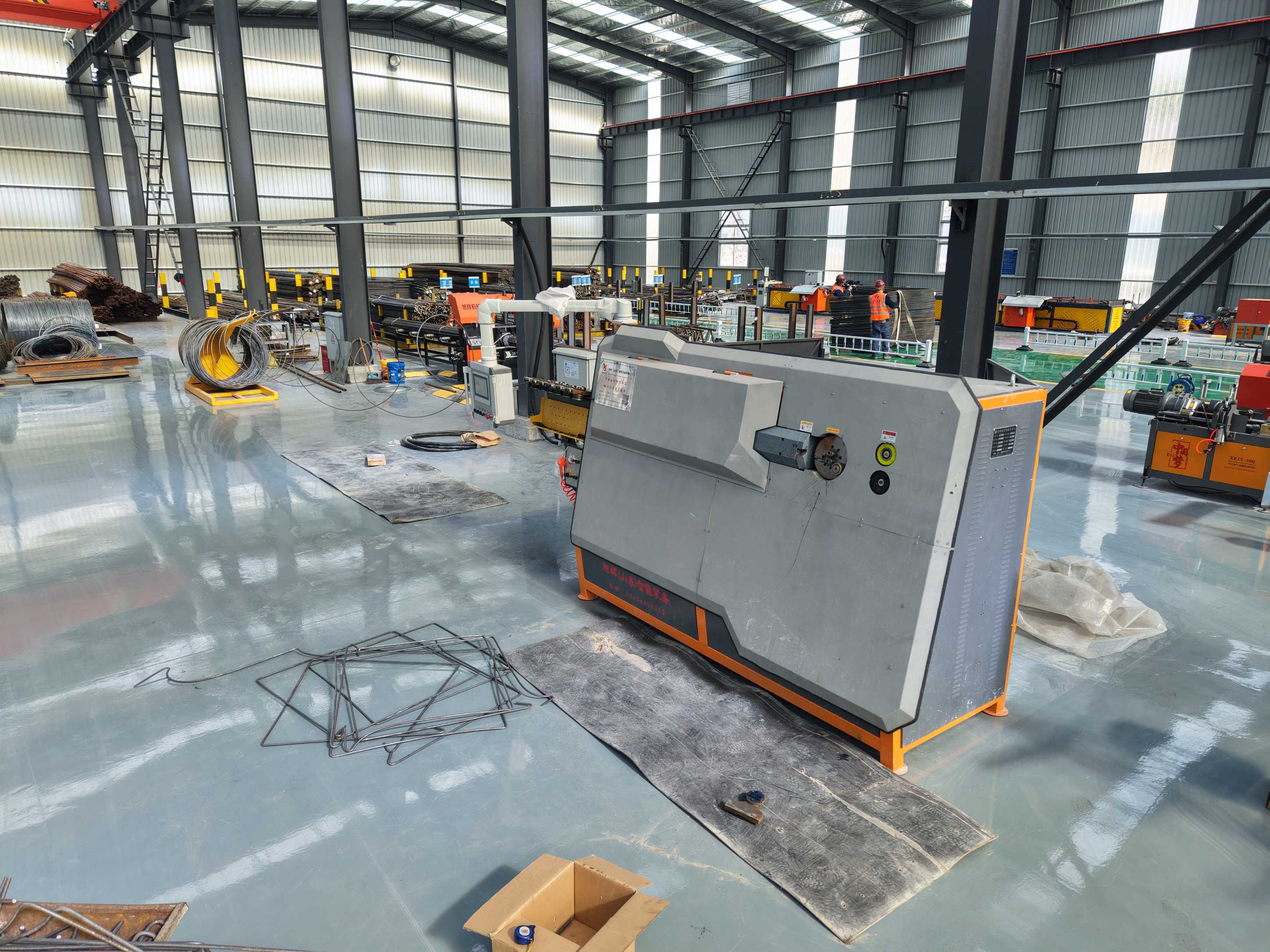 CNC stirrup bending machine in operation
