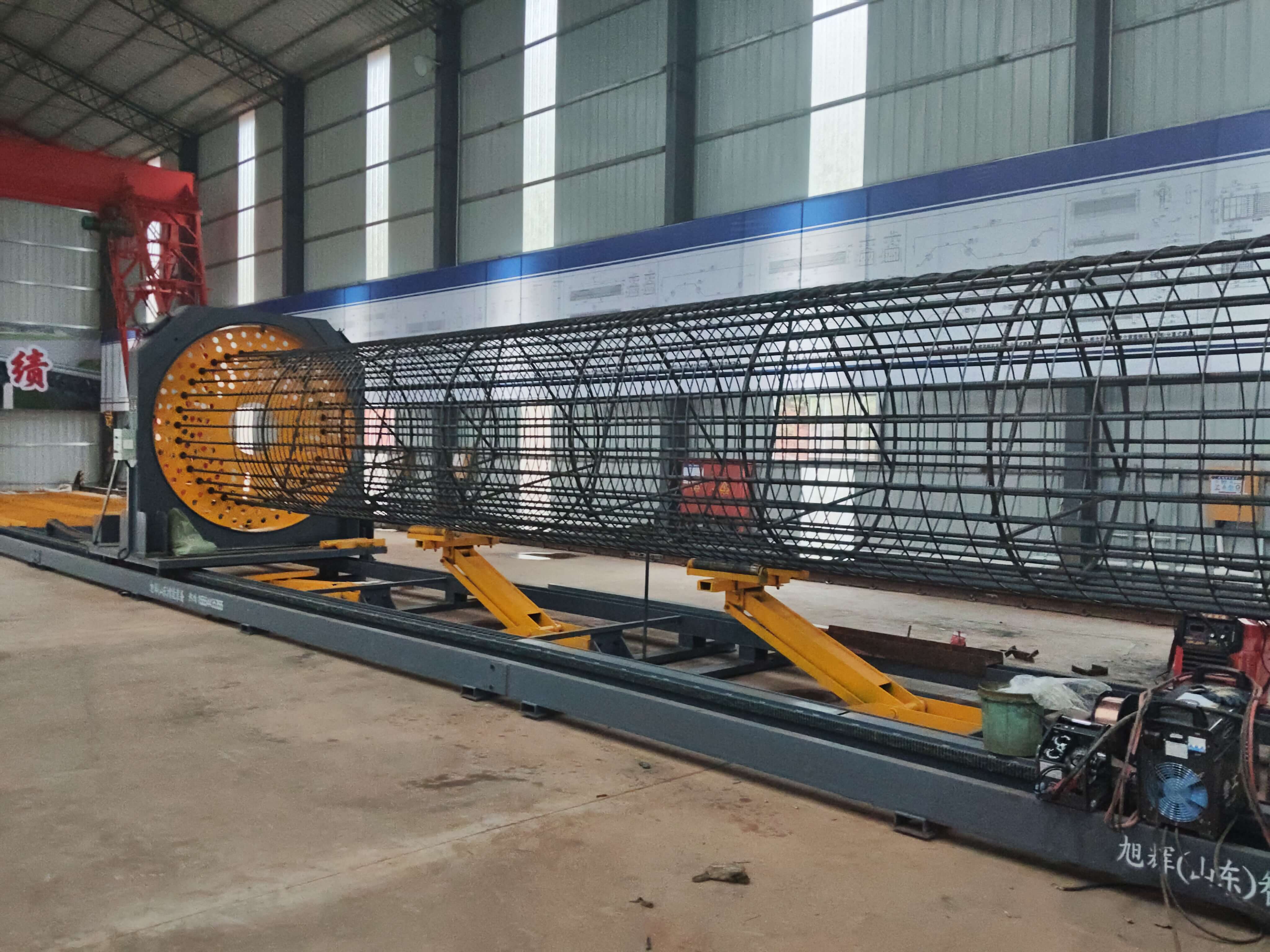 Finished steel bar cages produced by CNC machine