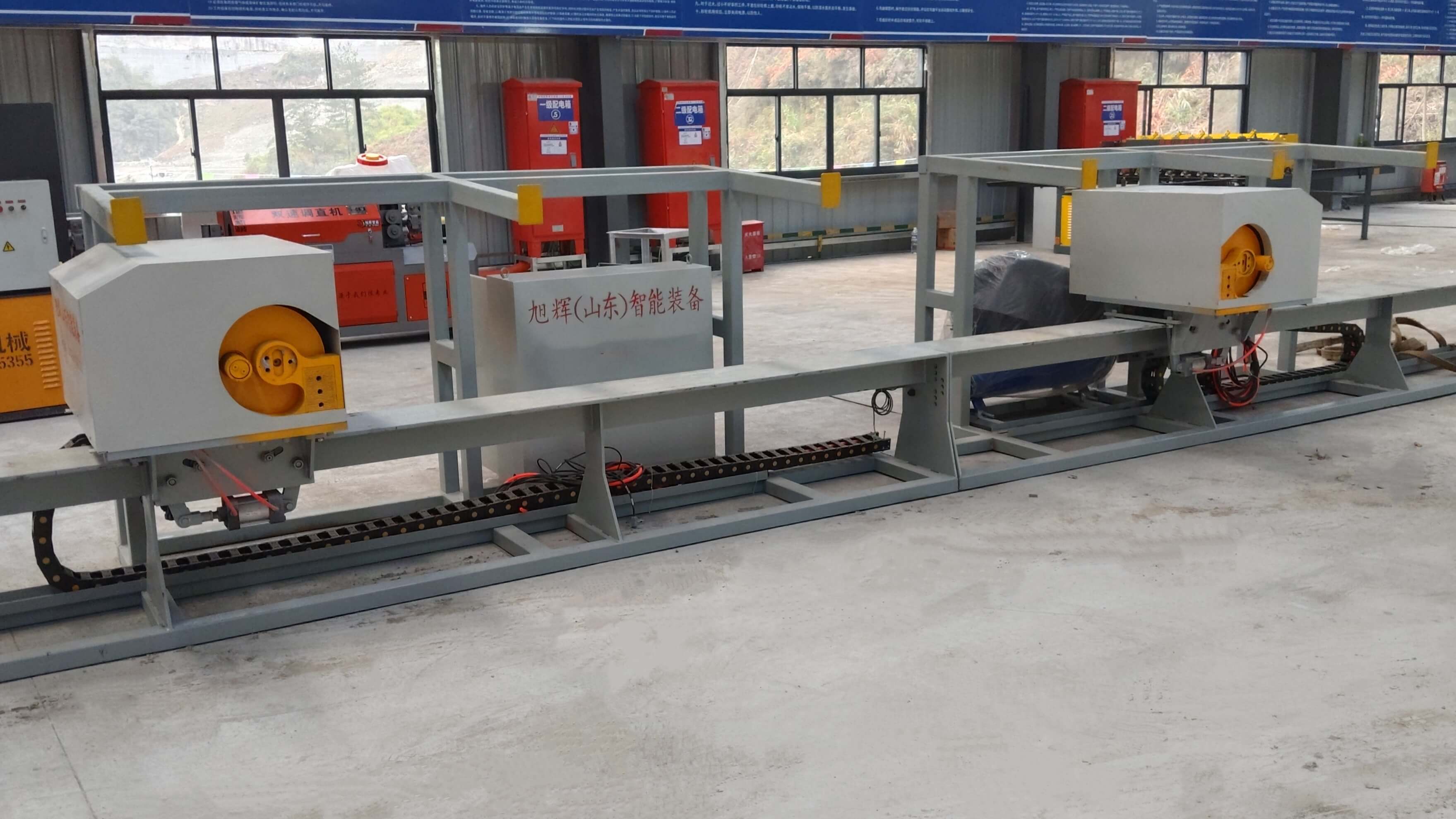 Rebar bending center for infrastructure projects