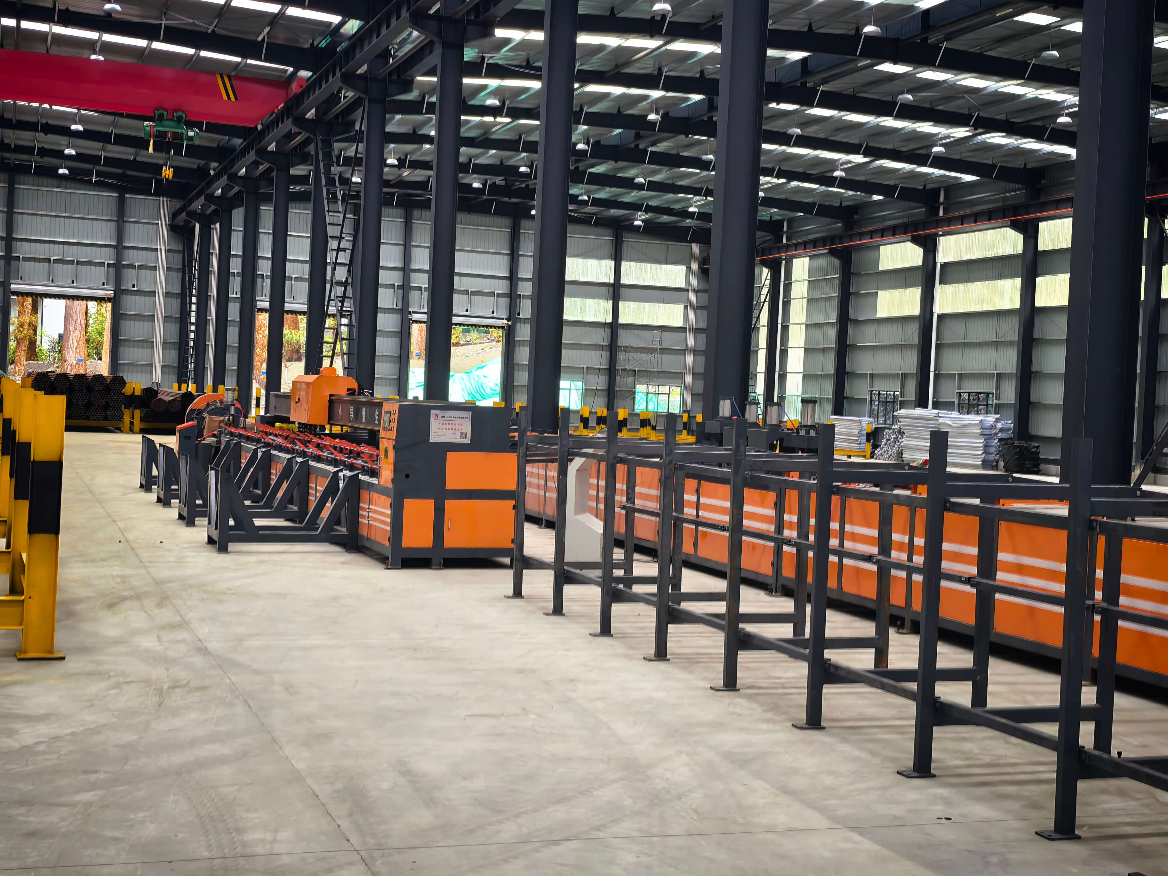 Numeric control automatic small duct production line in tunnel construction