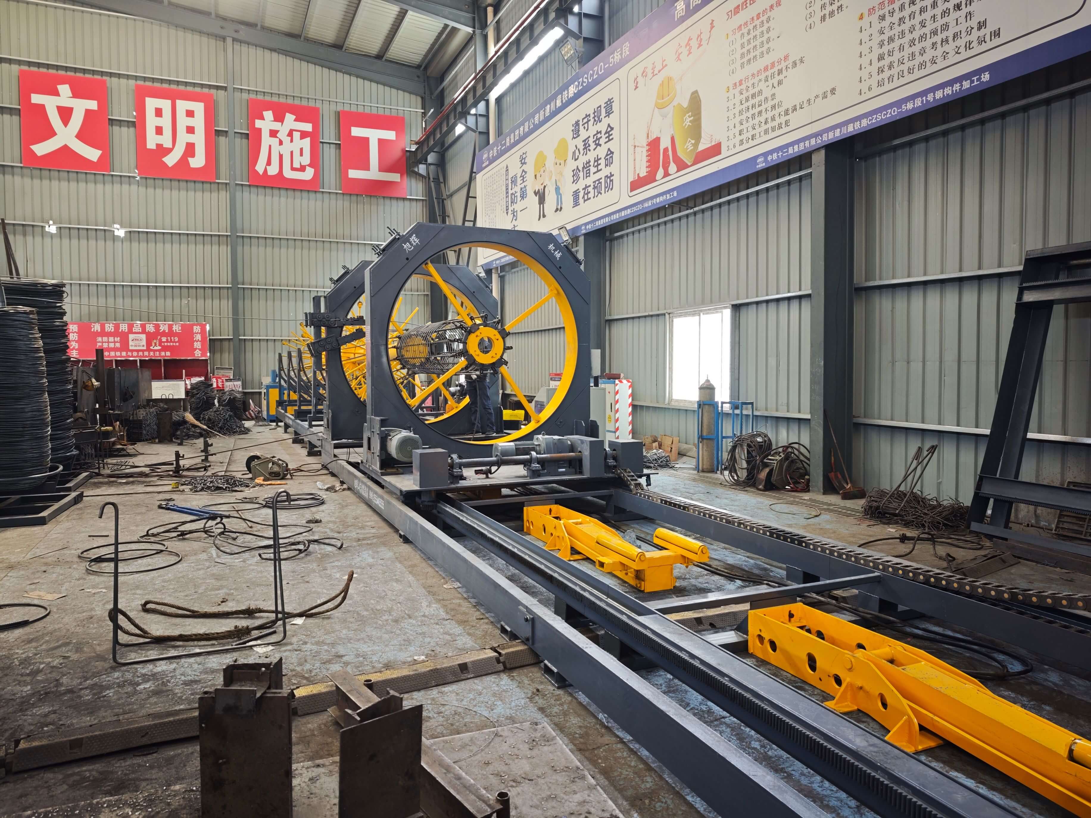 Industrial steel cage production line