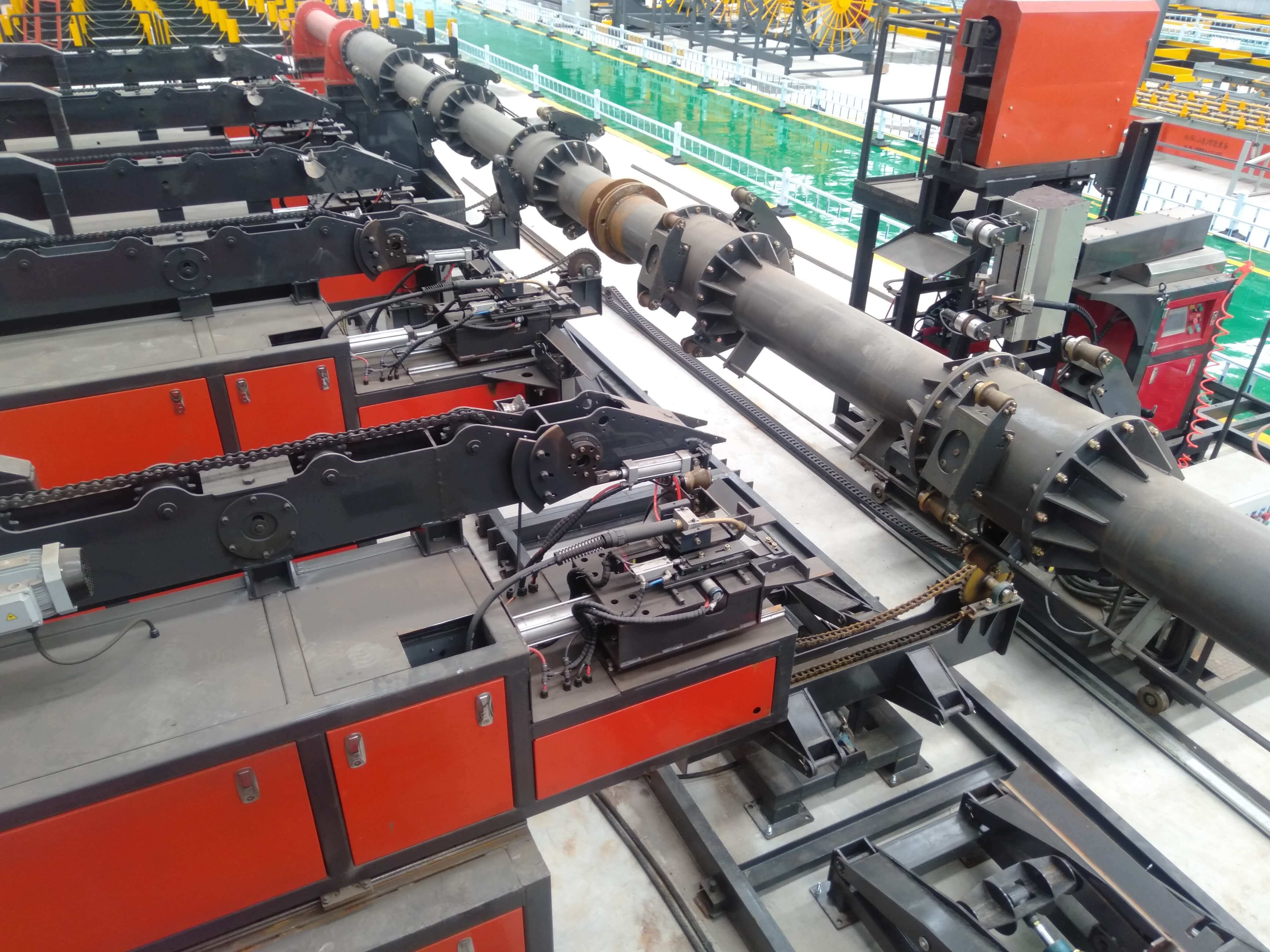 High - precision steel reinforcement cage rolling workstation