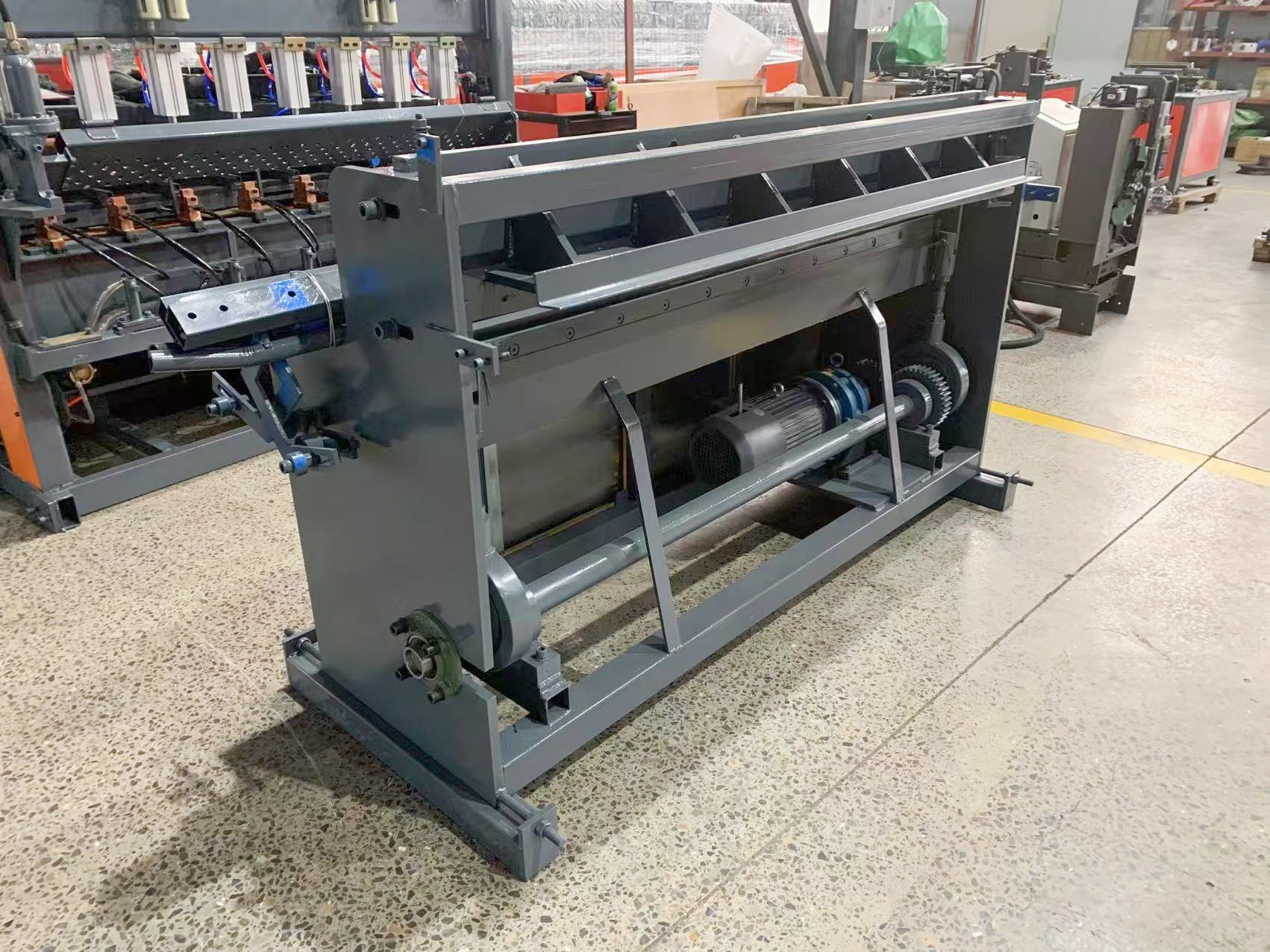 CNC steel mesh welding production line in factory