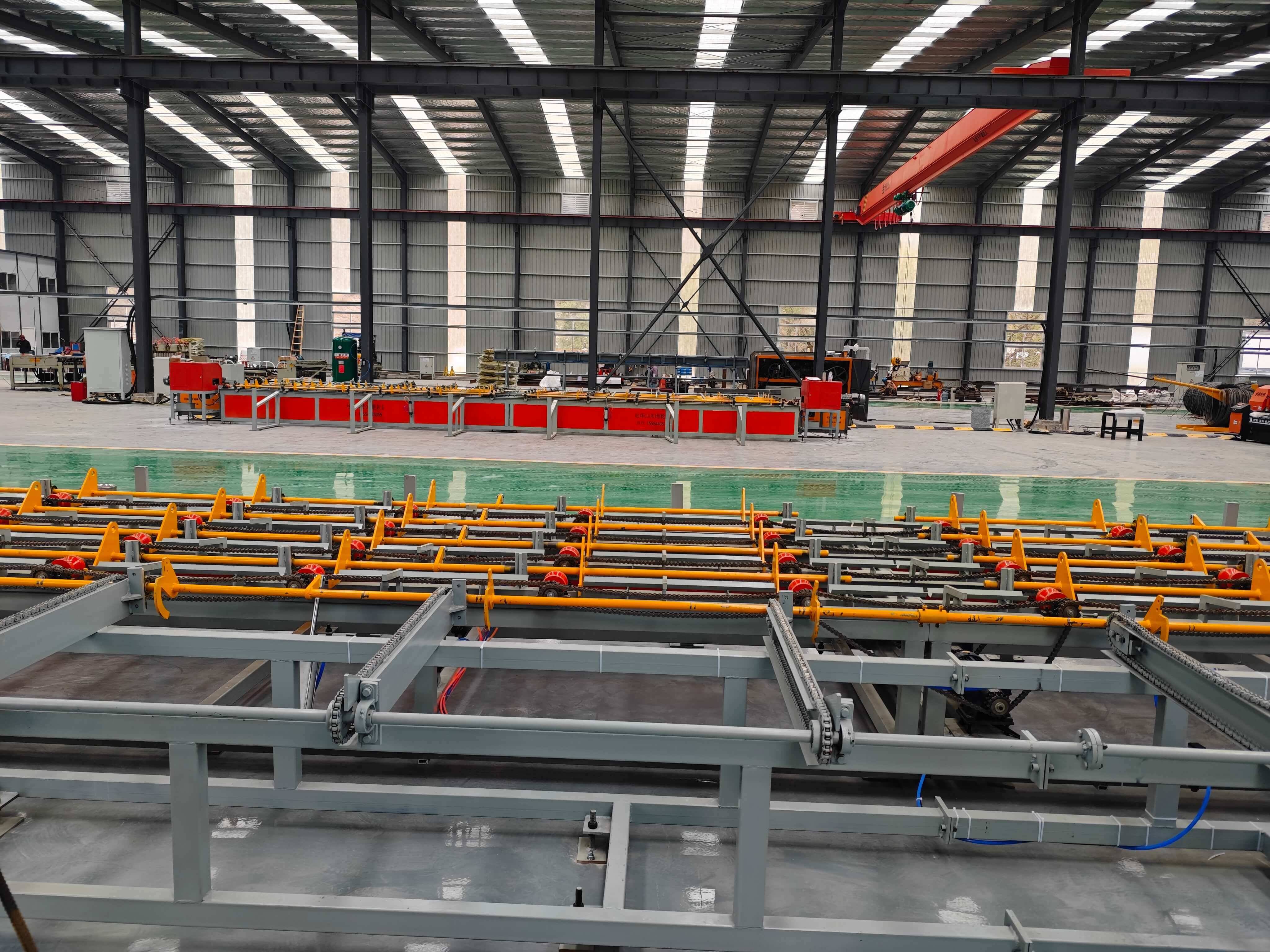 Rebar cutting threading polishing machine in factory