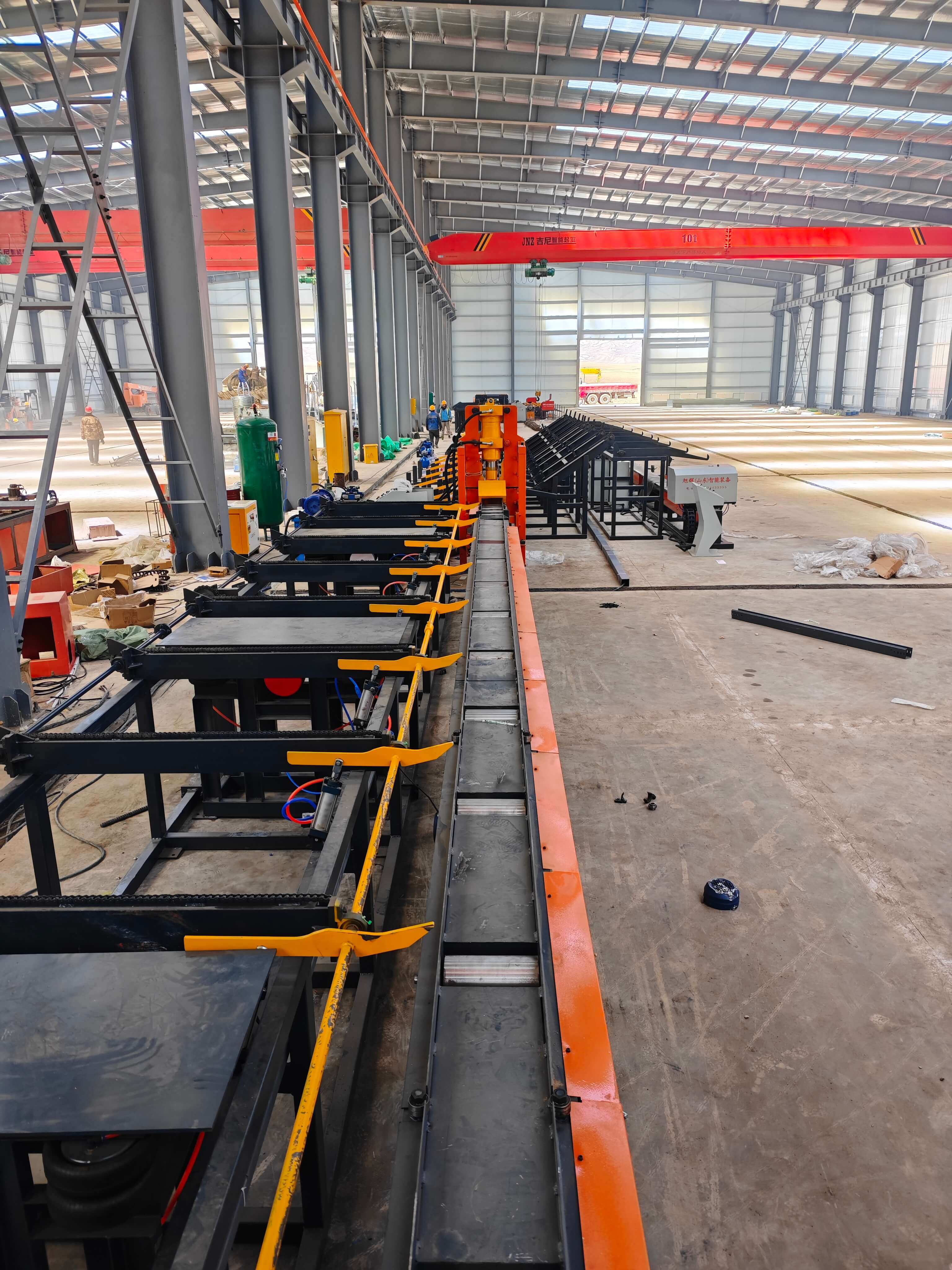 Rebar processing equipment in factory production