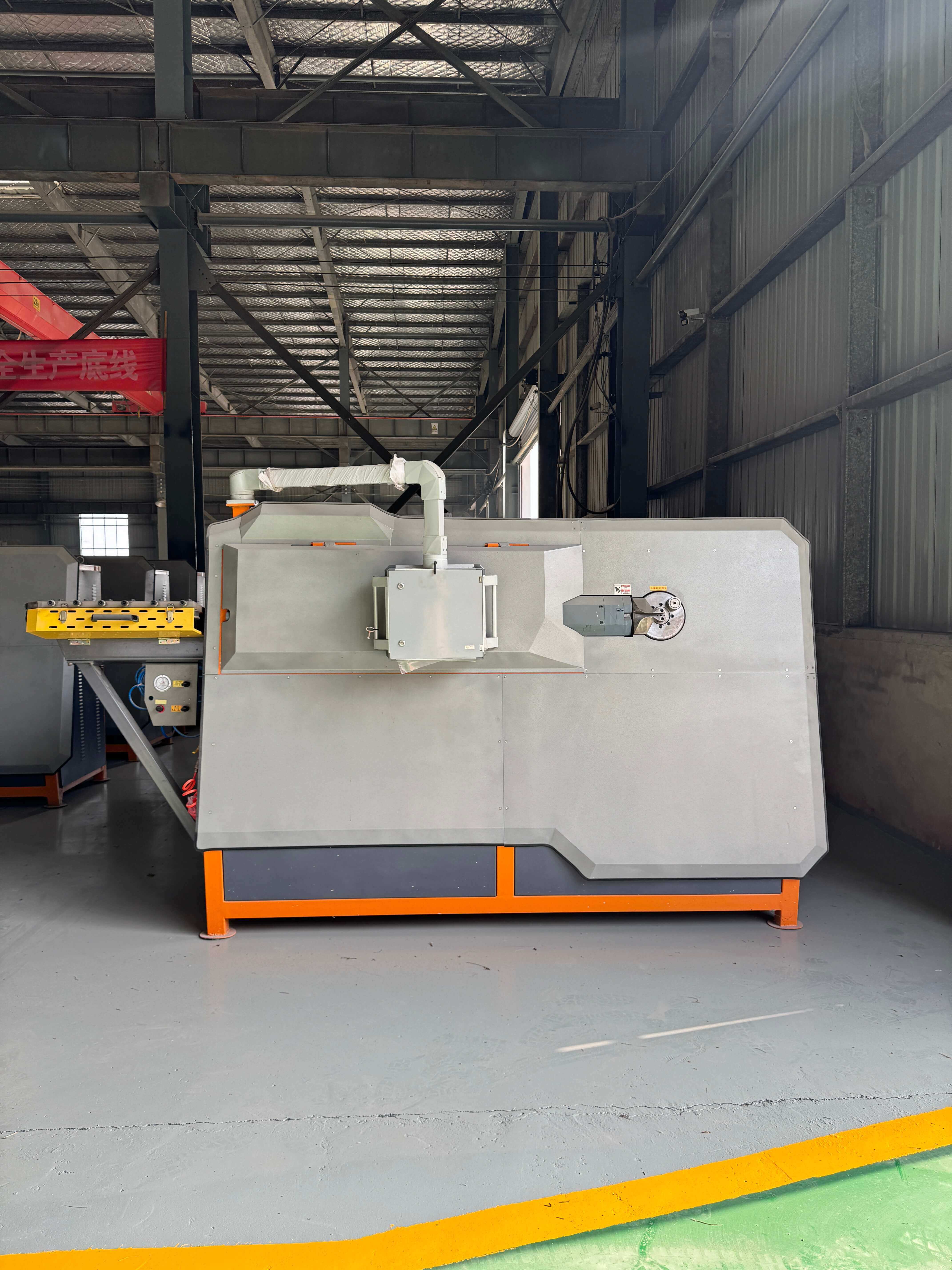 CNC rebar bending machine in factory production