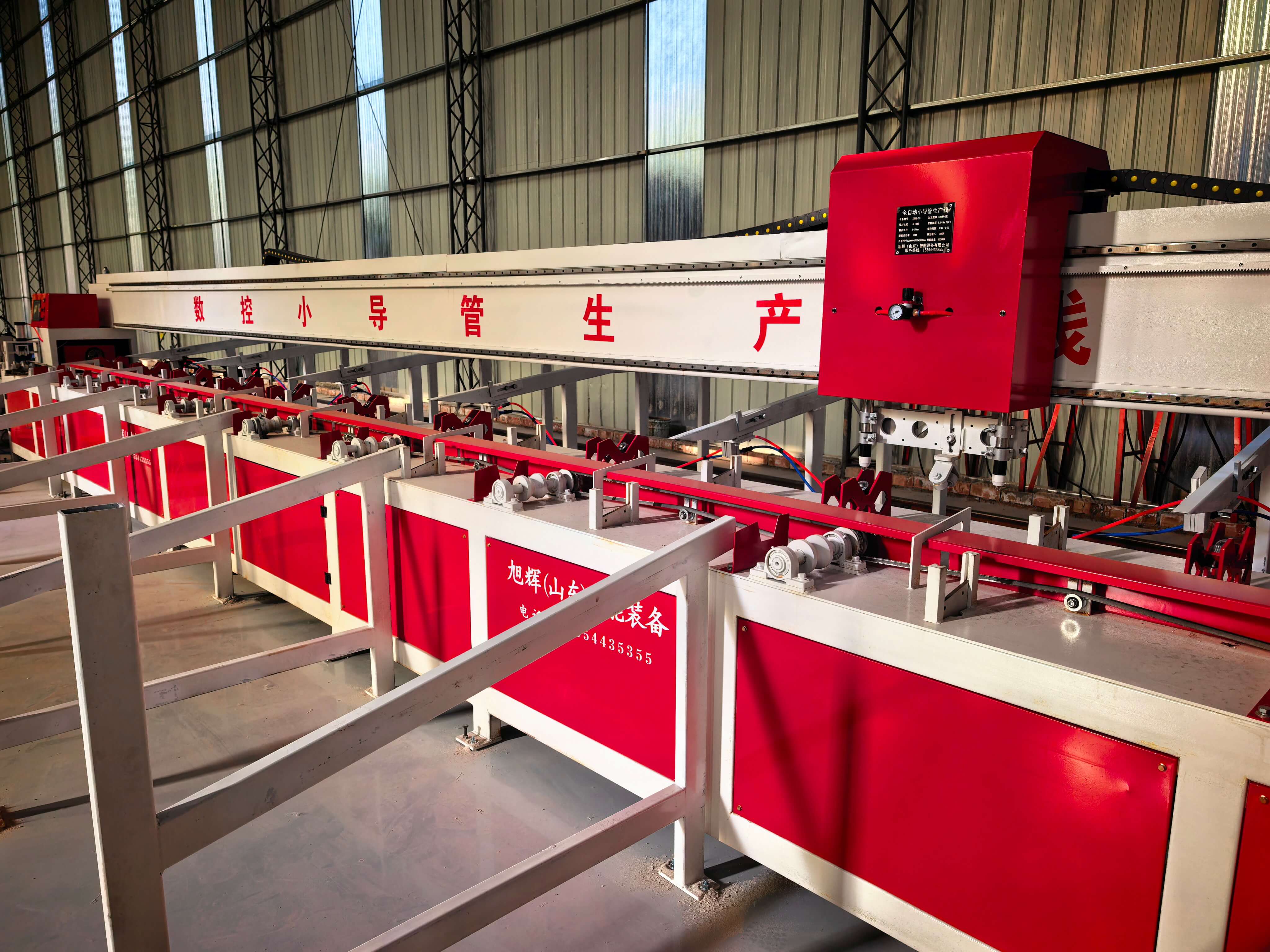 Automatic small duct production line in tunnel construction