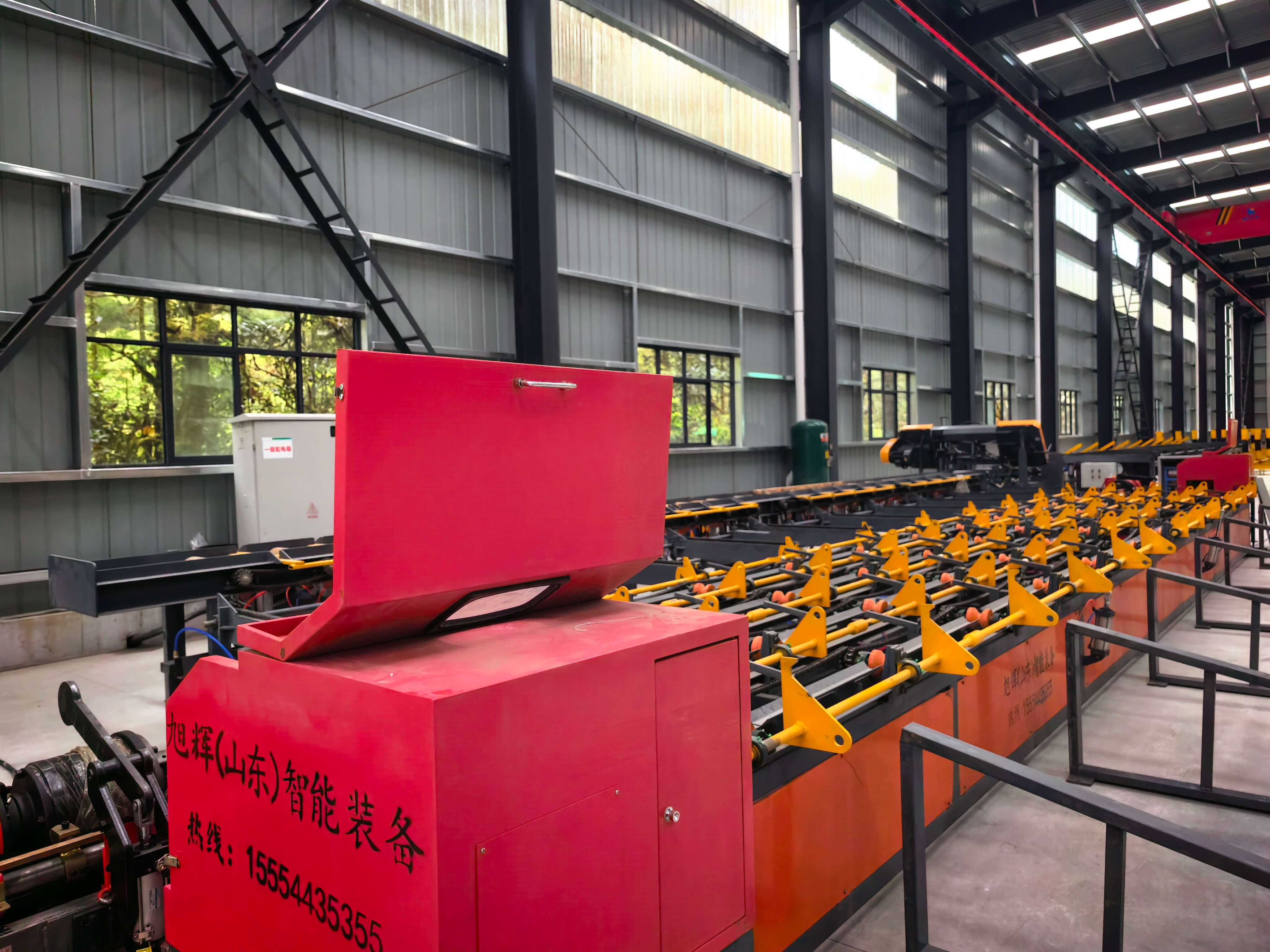 Rebar processing equipment operation demonstration