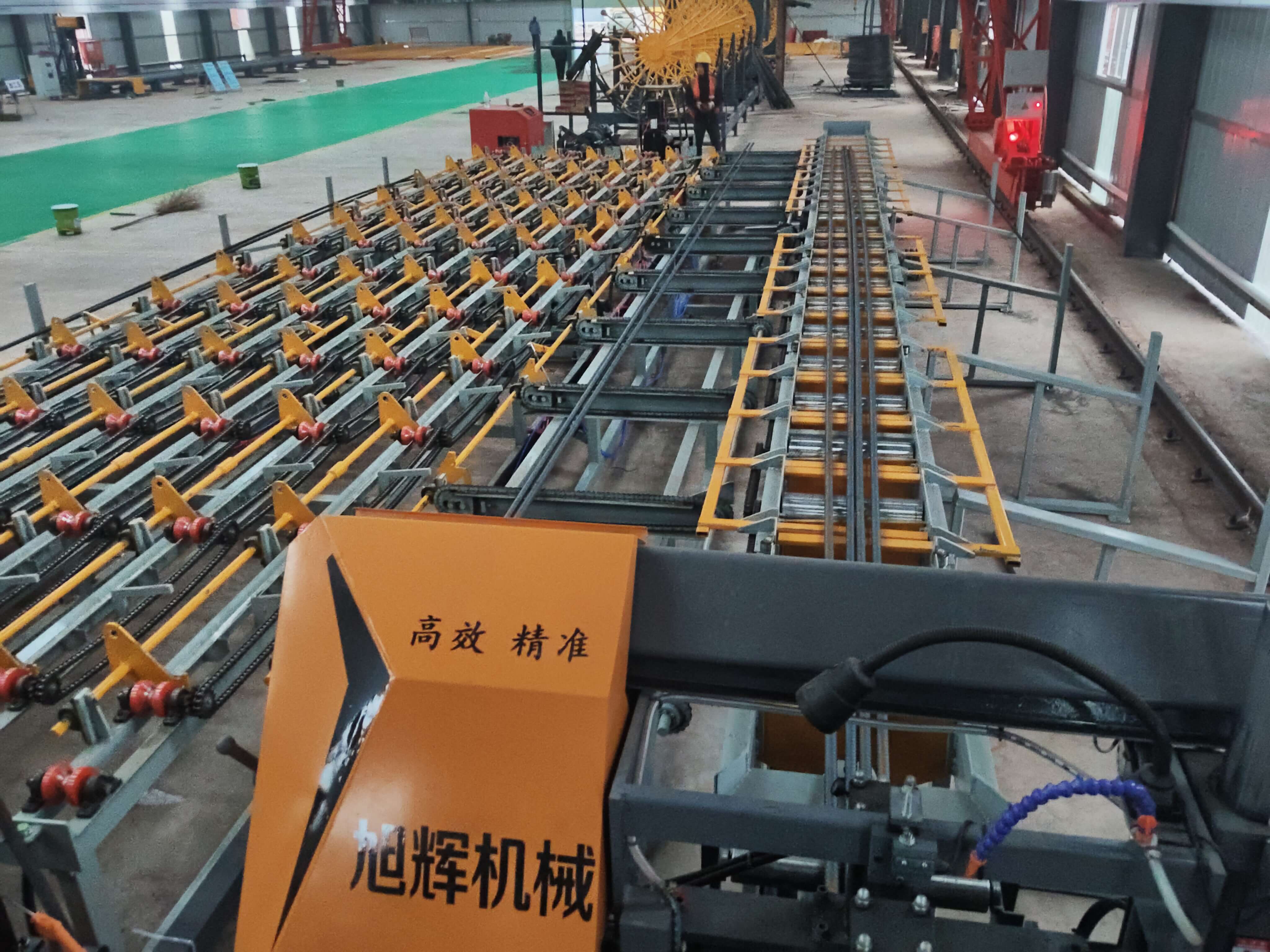 Industrial steel bar cutting threading polishing machine