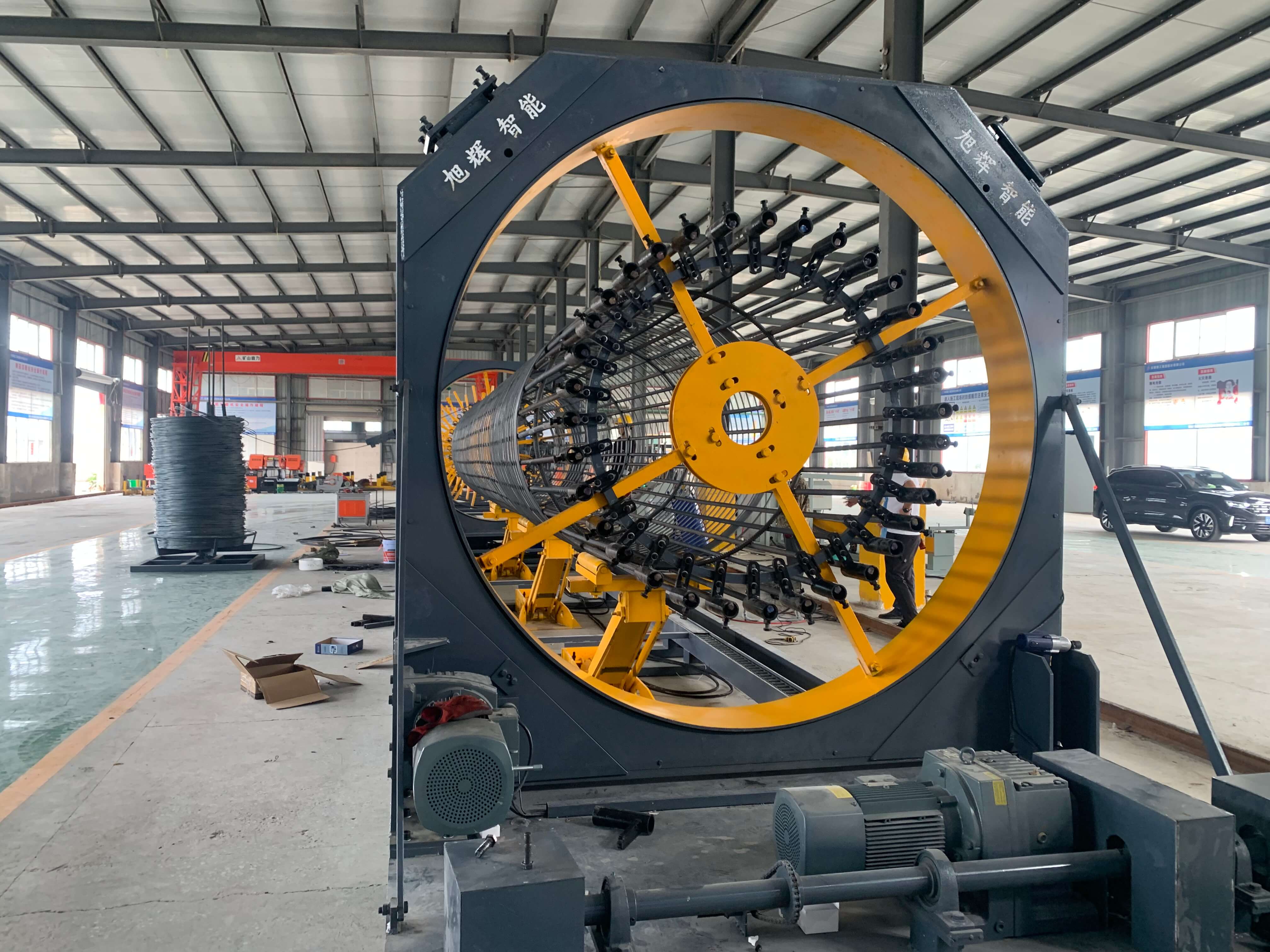 CNC reinforcement cage rolling machine operation
