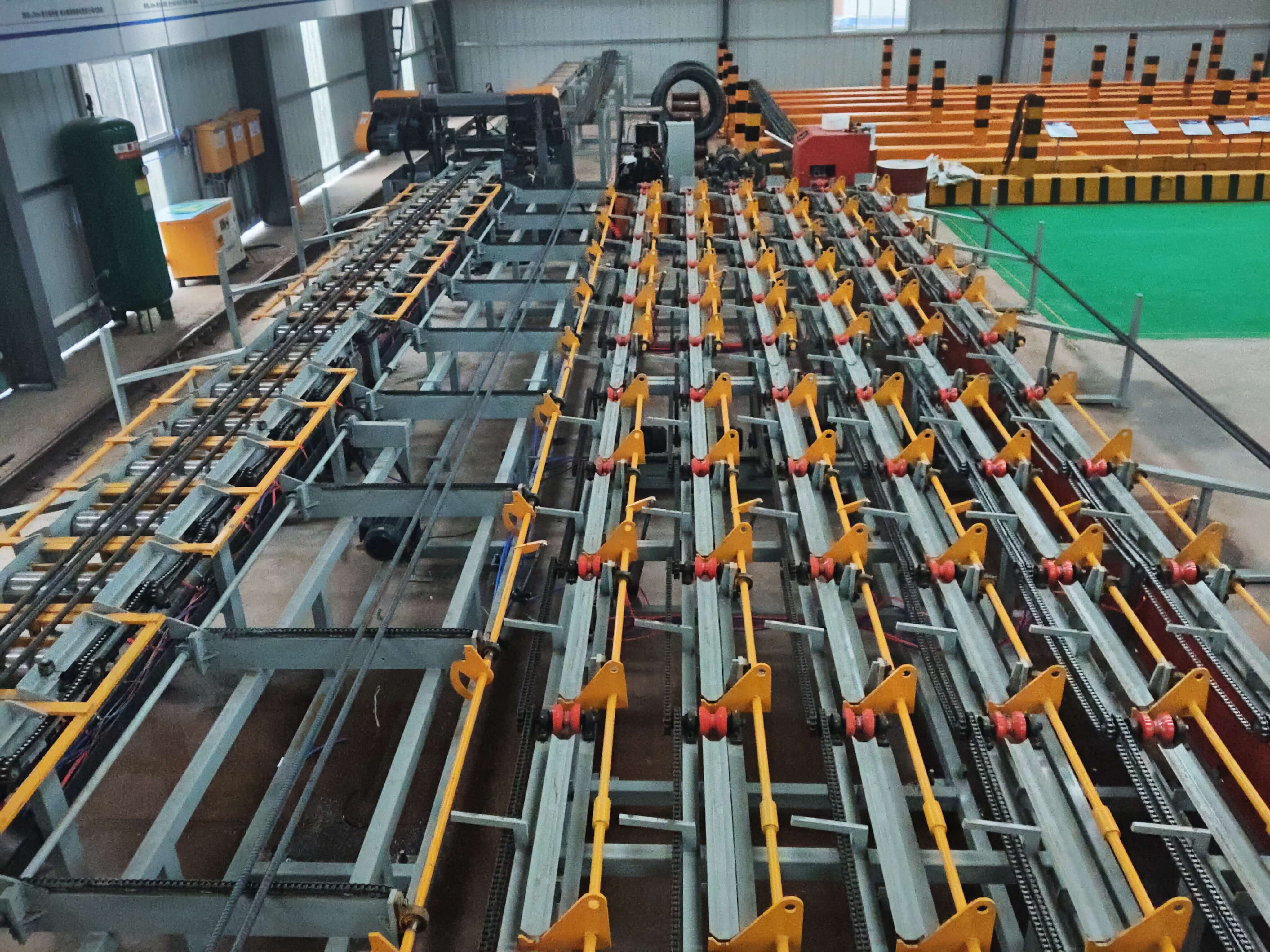 CNC steel processing equipment in factory