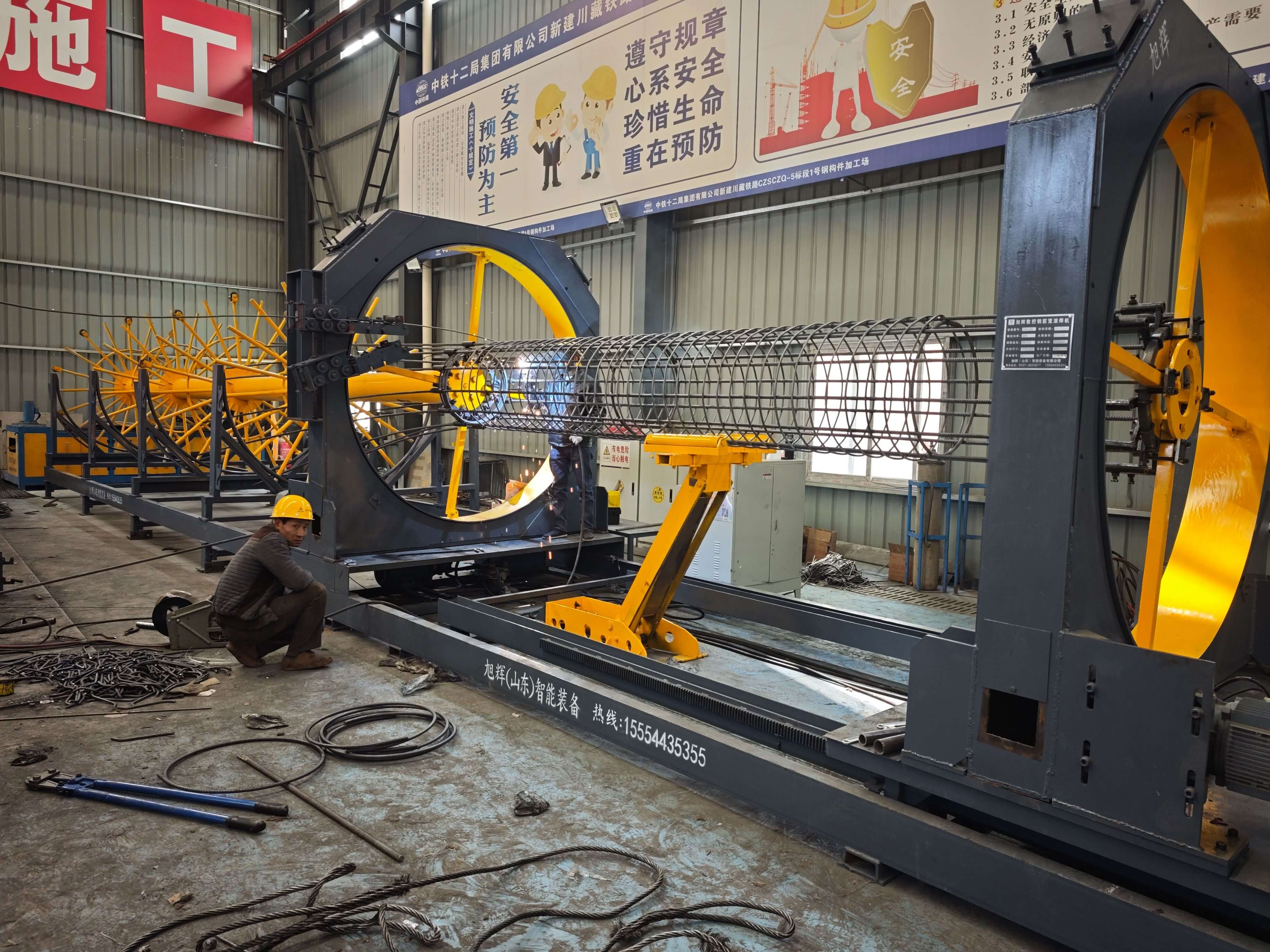 Custom rebar cage rolling machine solution