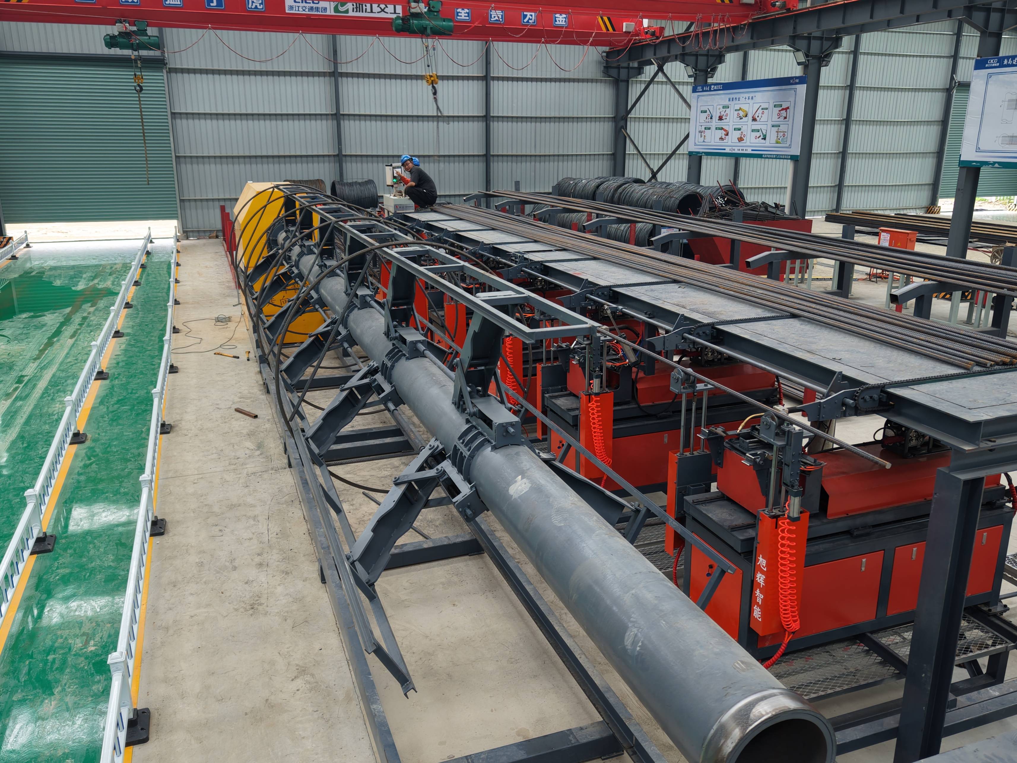 Steel cage welding workstation control panel