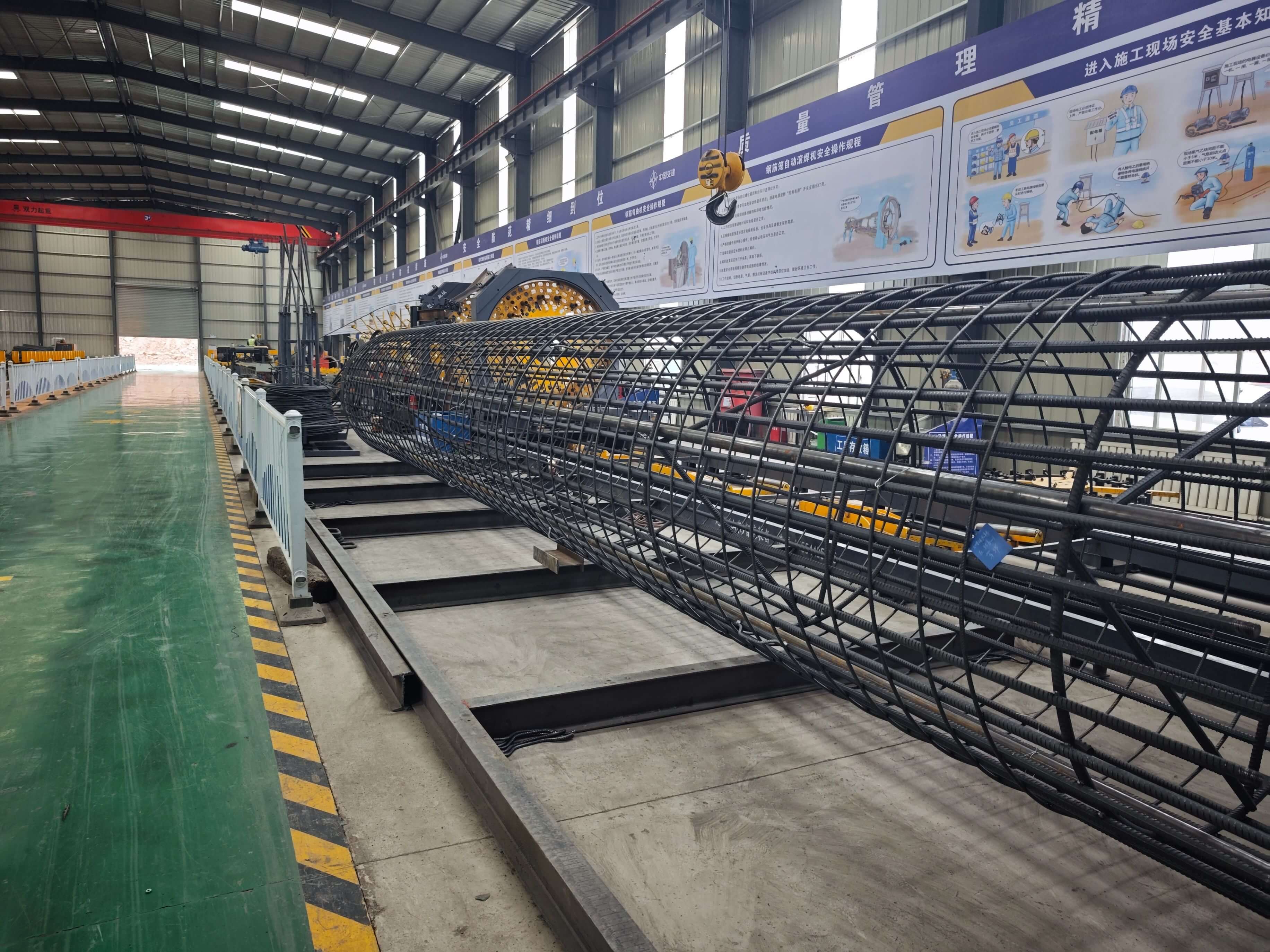 Steel cage rolling welder production line