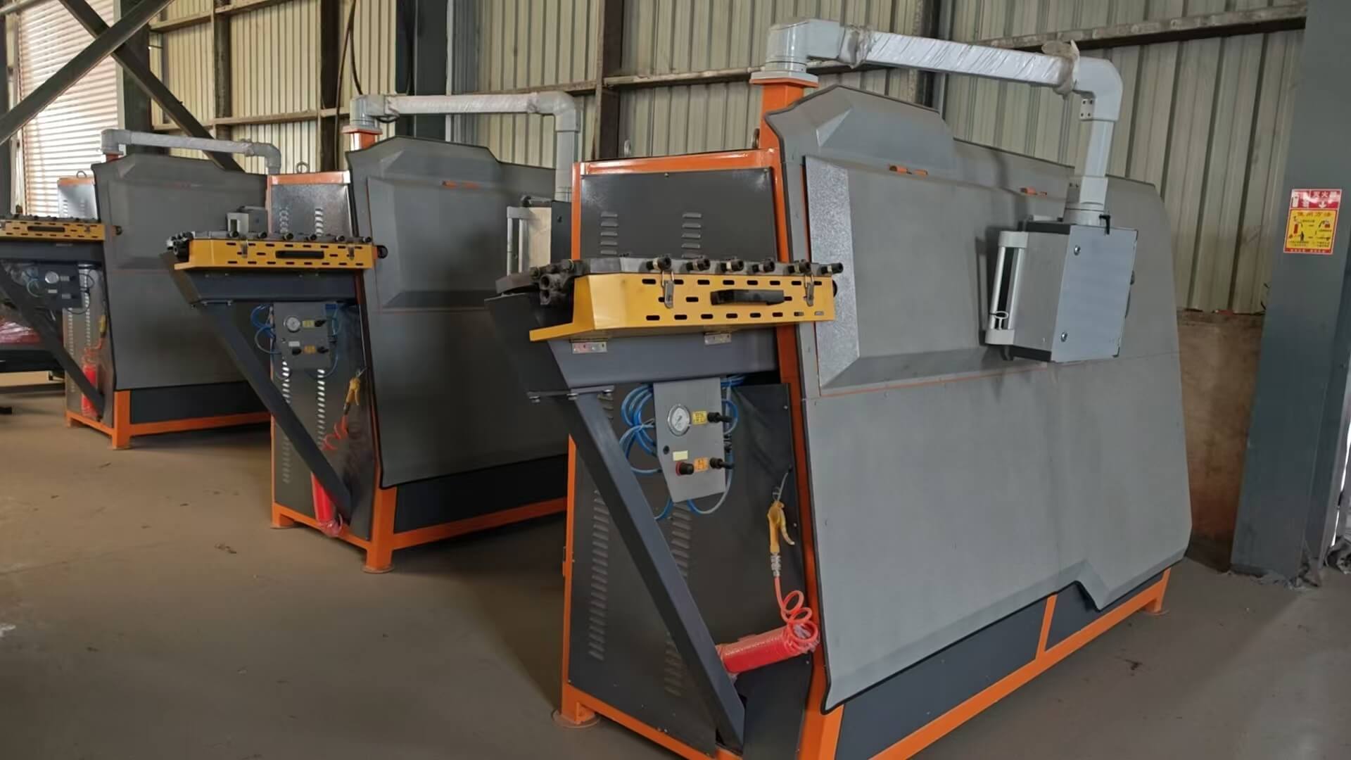CNC steel bar bending machine operation